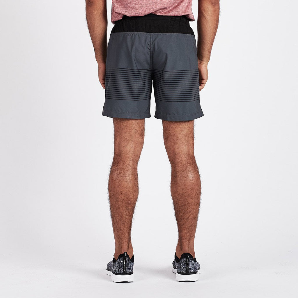 Rush Short | Charcoal Black Stripe