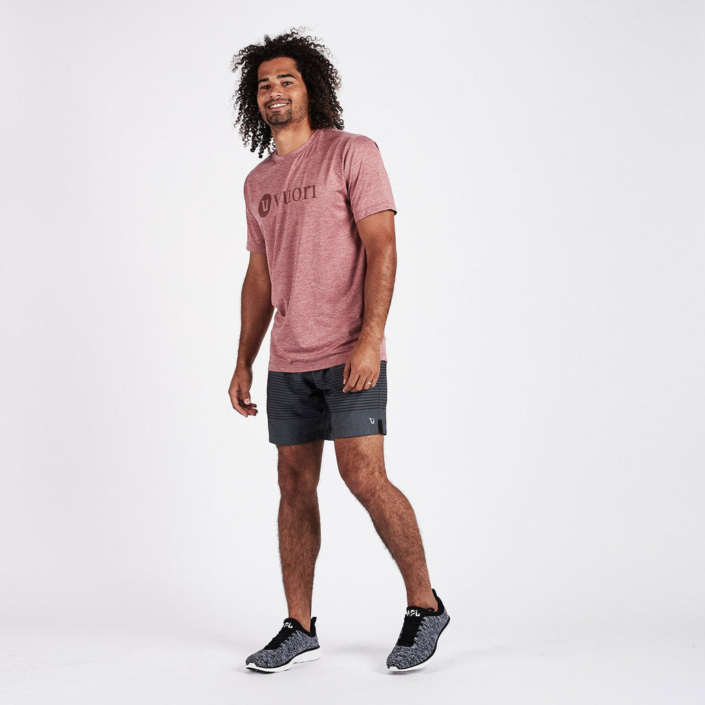 Rush Short | Charcoal Black Stripe