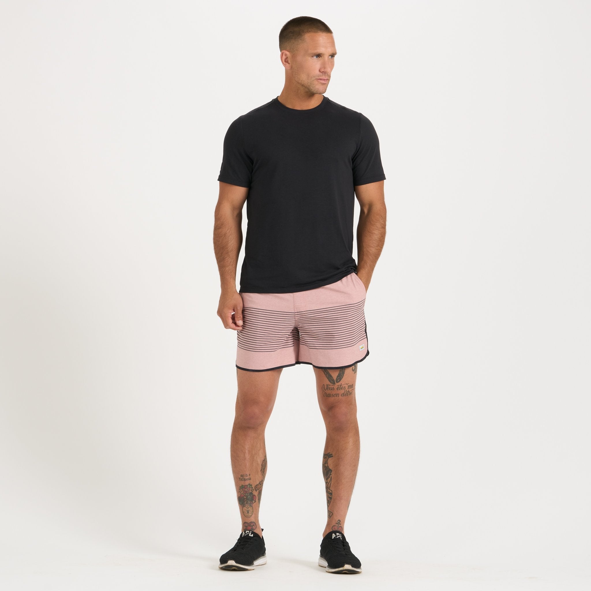 Banks Short 5" | Burnt Clay Stripe