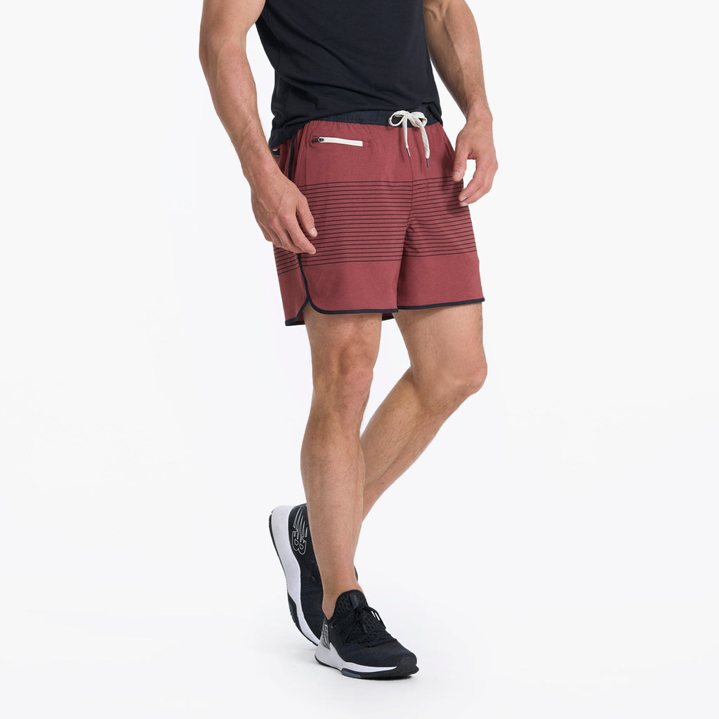 Banks Short 5" | Currant Stripe