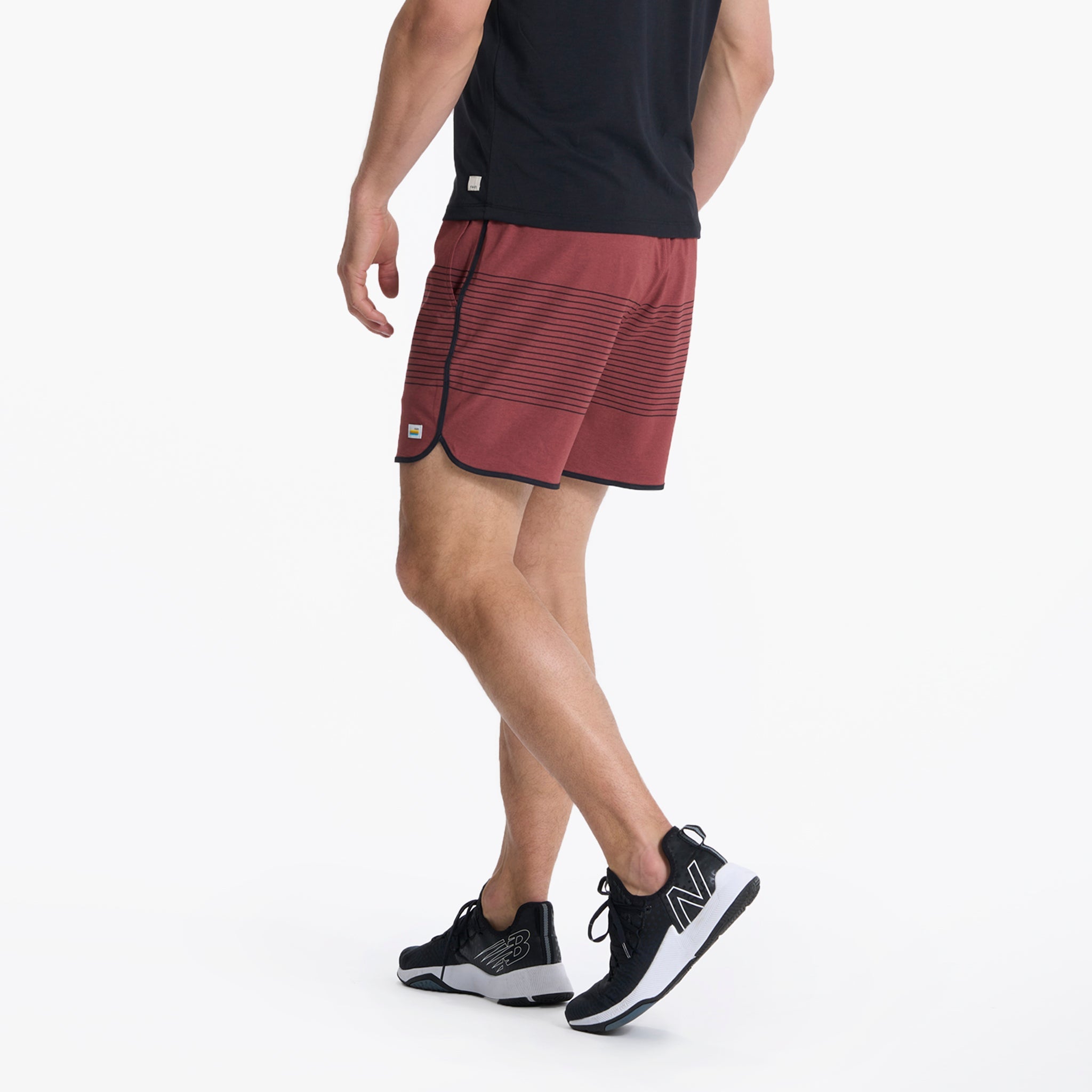 Banks Short 5" | Currant Stripe