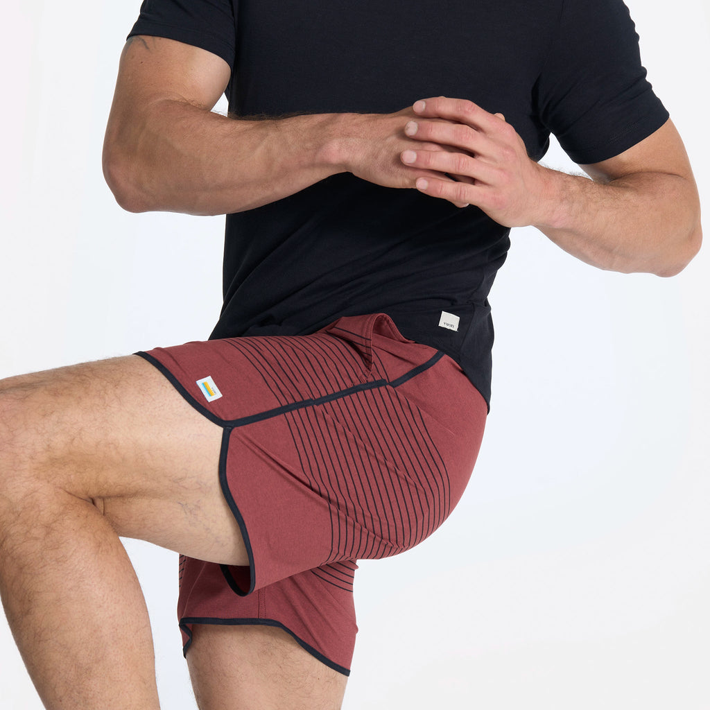 Banks Short 5" | Currant Stripe