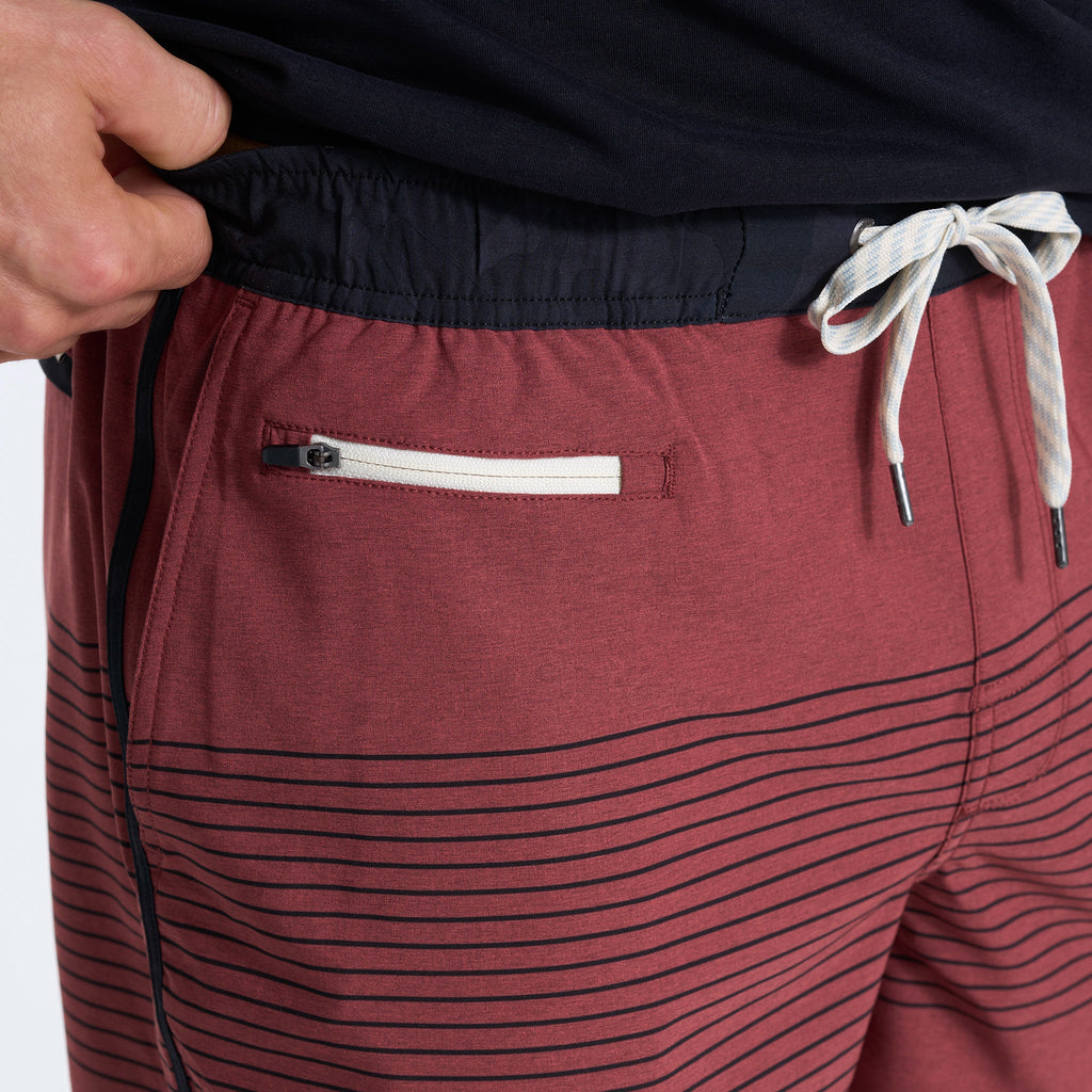 Banks Short 5" | Currant Stripe