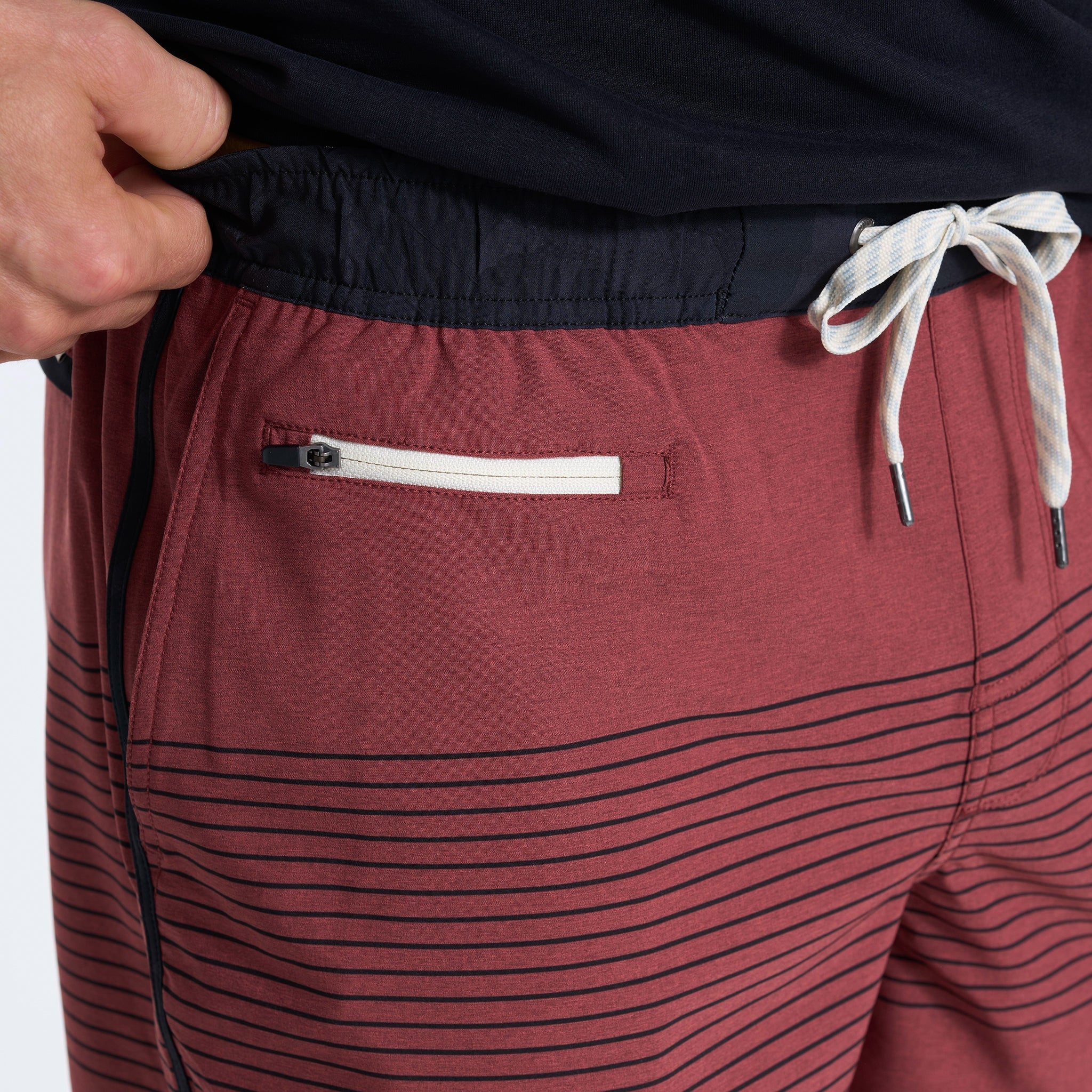 Banks Short 5" | Currant Stripe