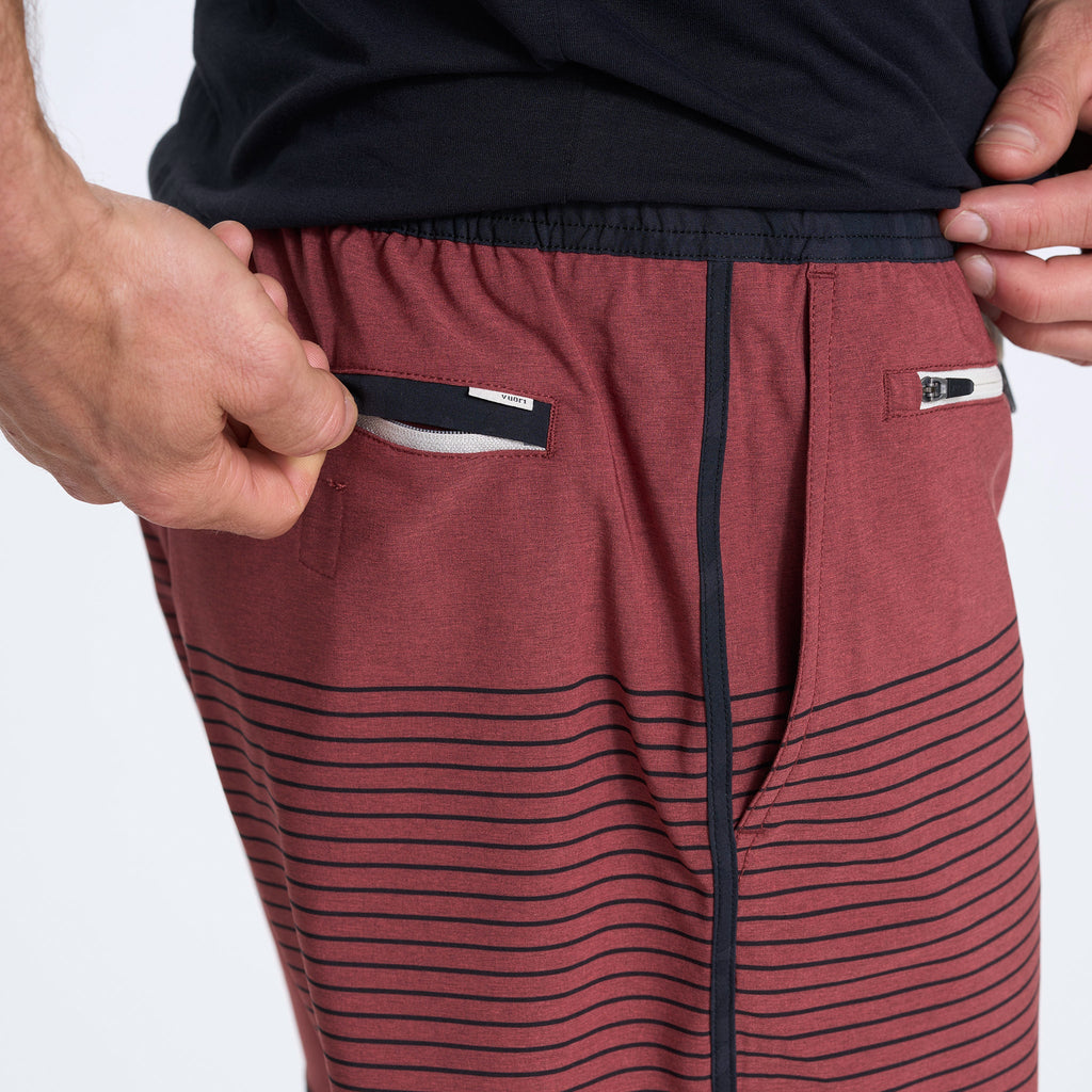 Banks Short 5" | Currant Stripe