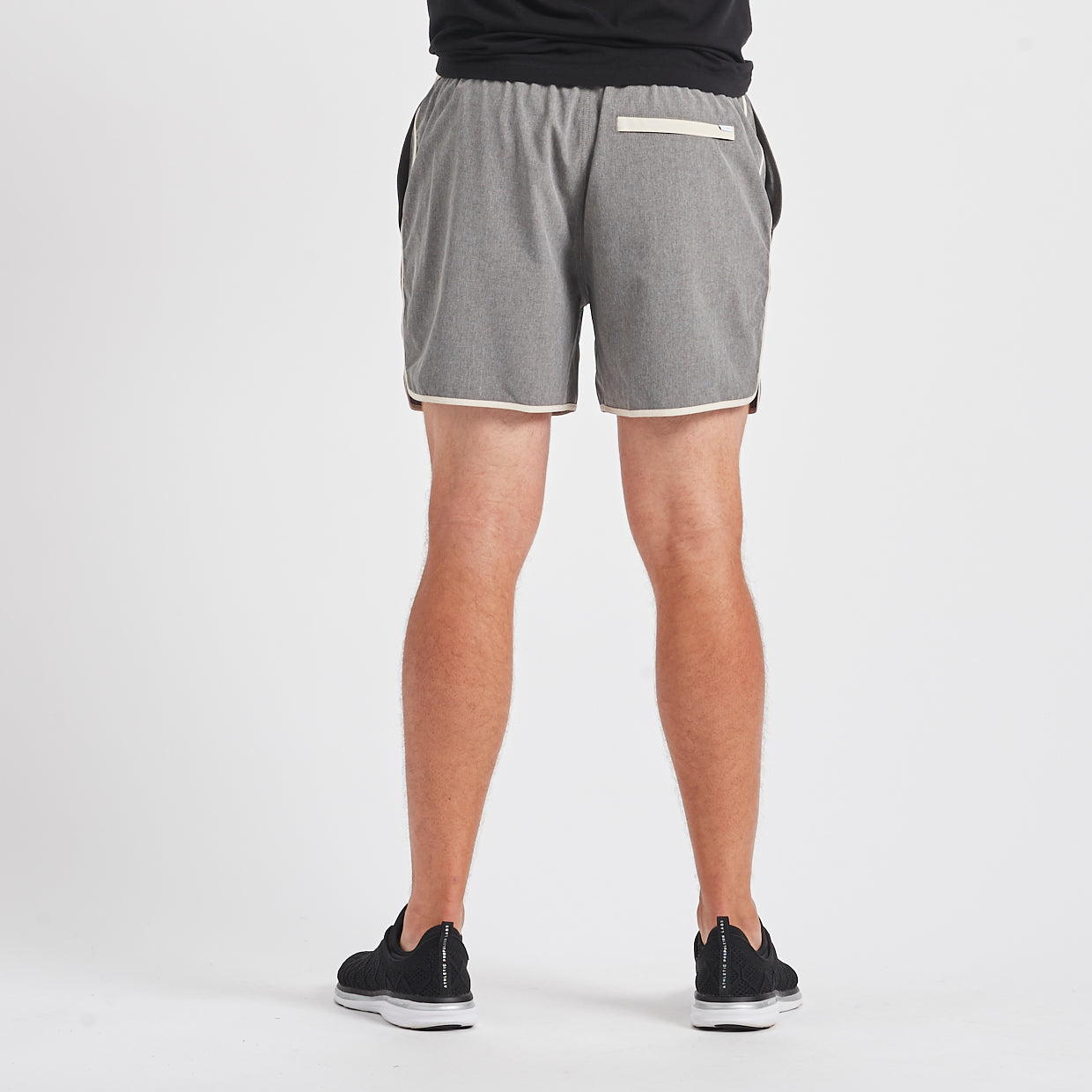 Banks Short 5" | Grey Linen Texture