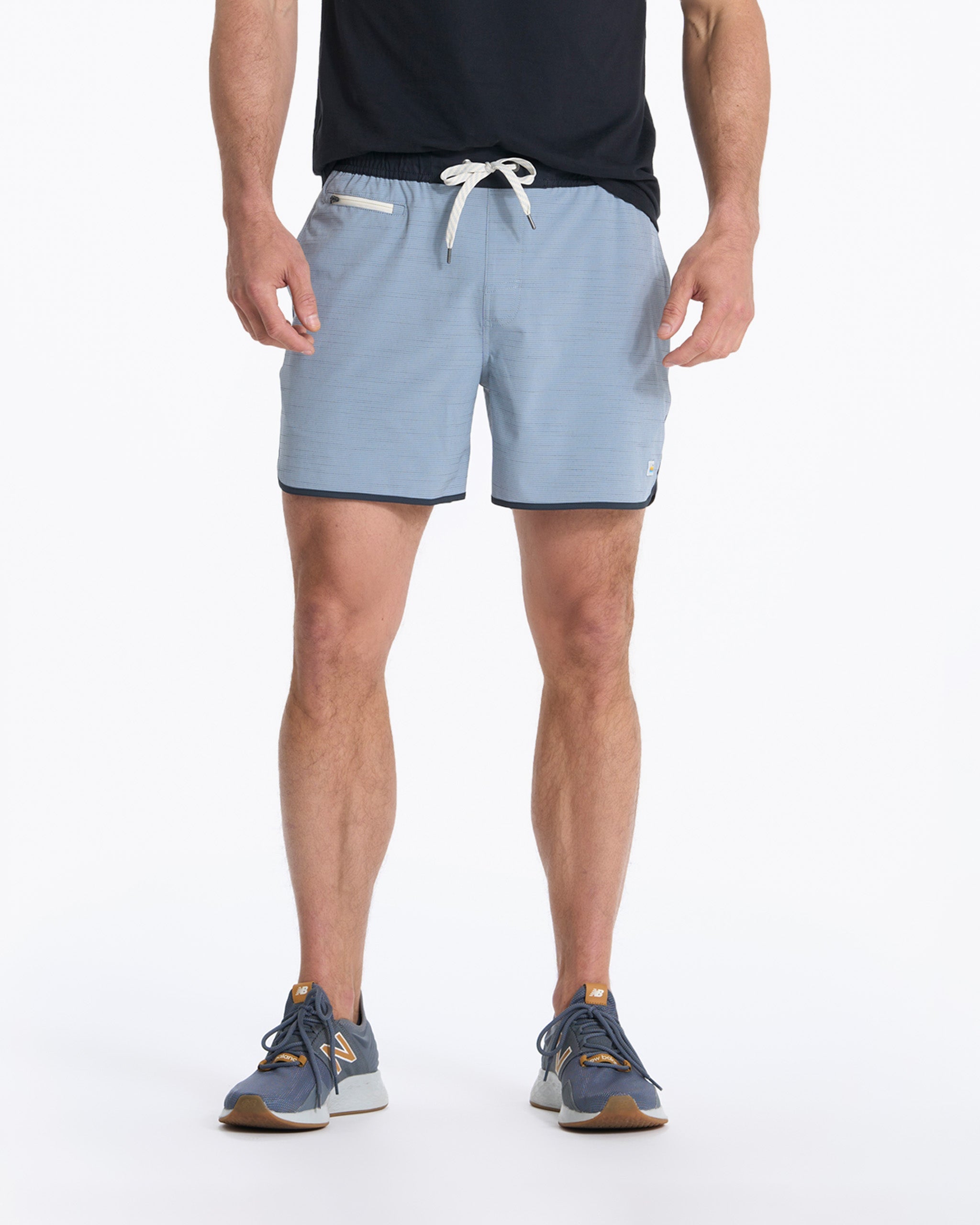 Banks Short 5" | Light Cloud Slub Stripe