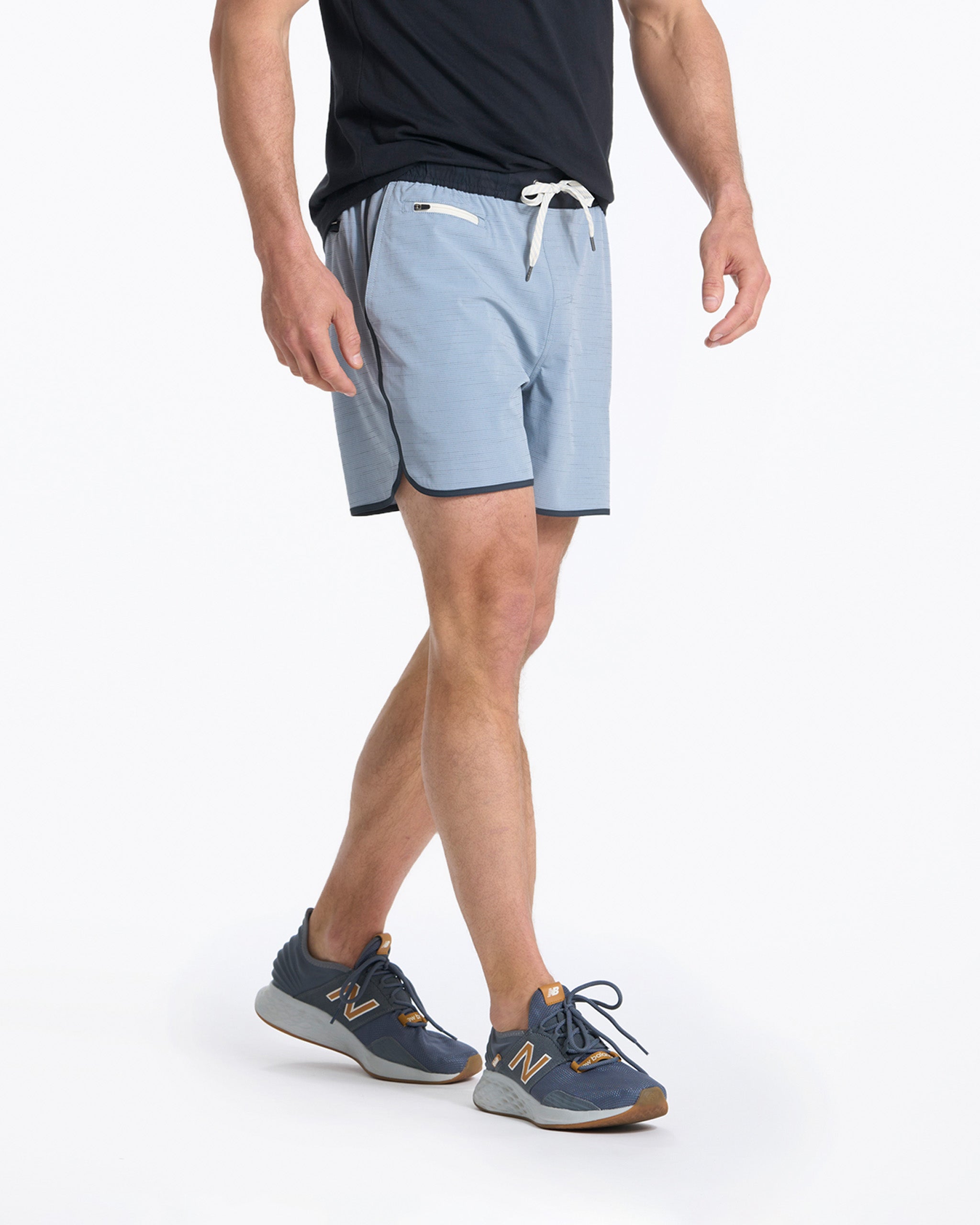 Banks Short 5" | Light Cloud Slub Stripe