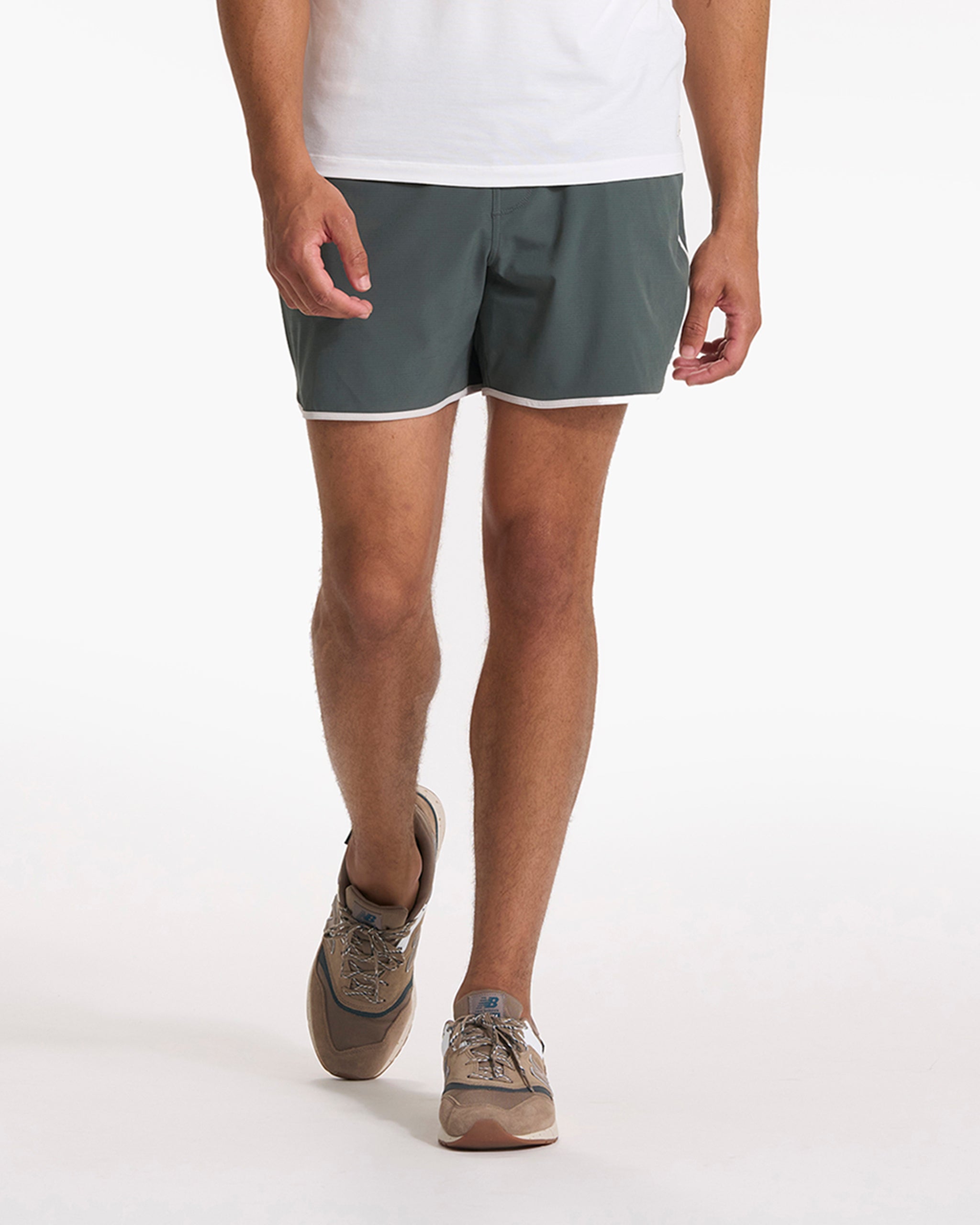 Banks Short 5" | Smoked Beryl Slub Stripe