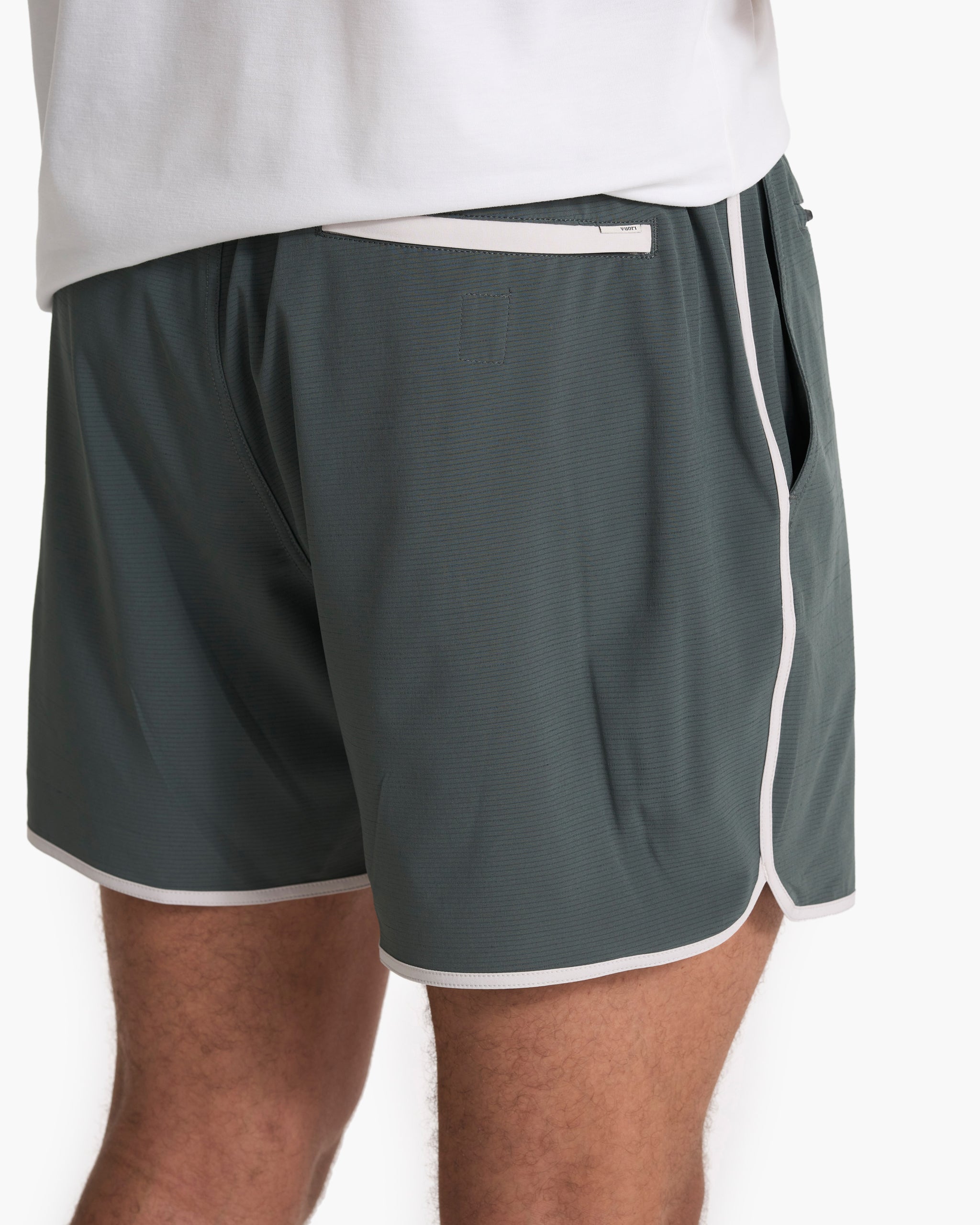 Banks Short 5" | Smoked Beryl Slub Stripe