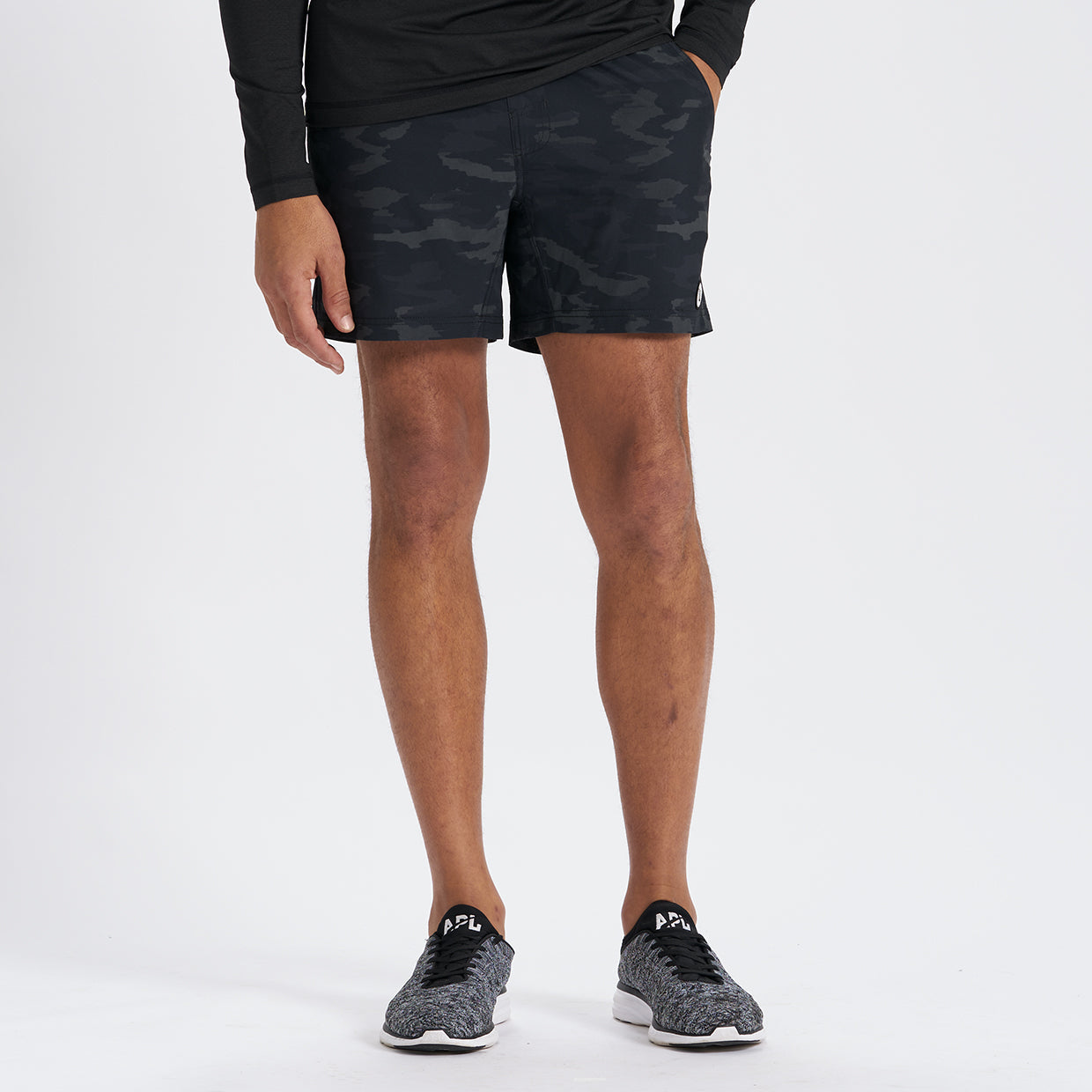 Kore Short Lined 5" | Black Watercolor Camo