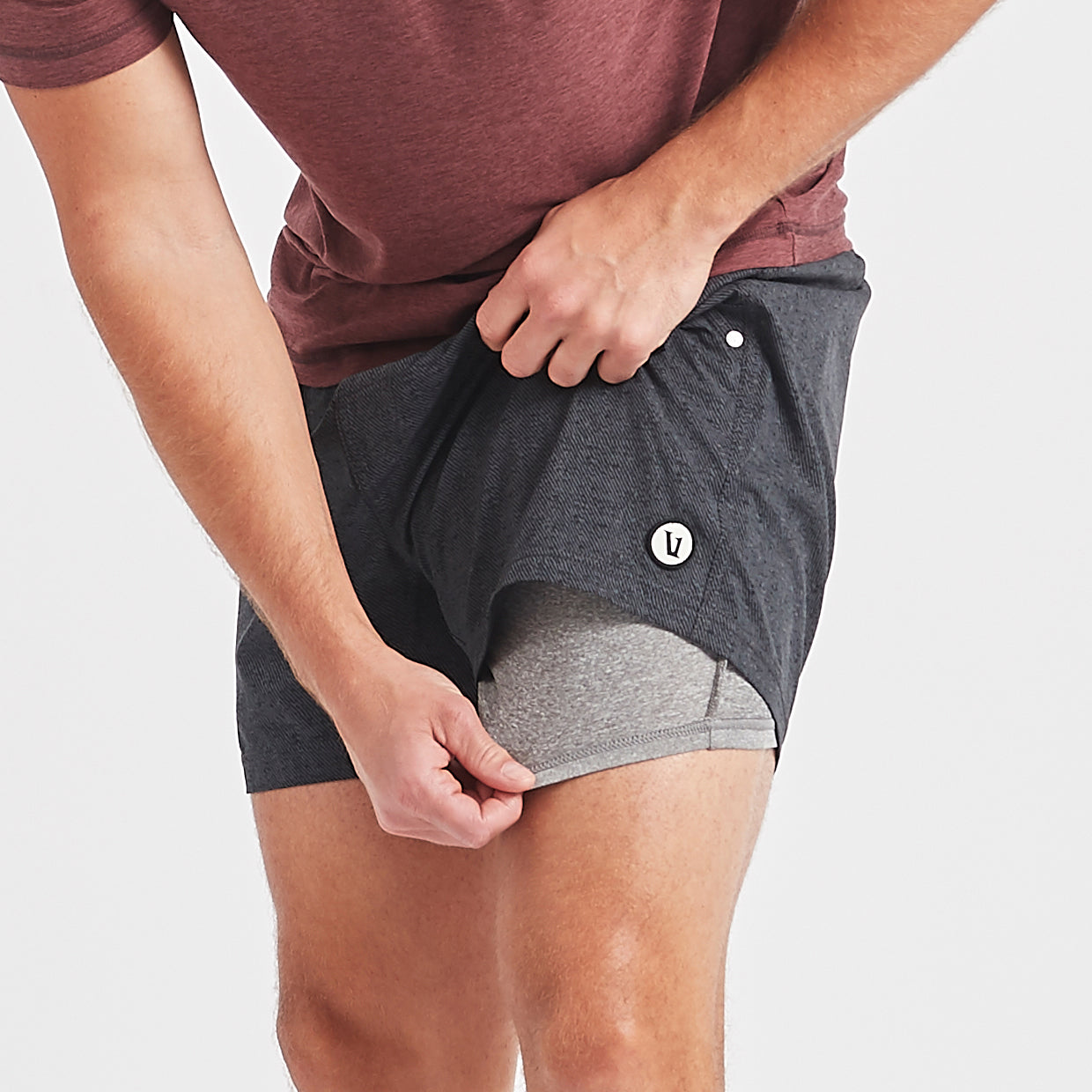 Kore Short 5" | Charcoal Twill Texture