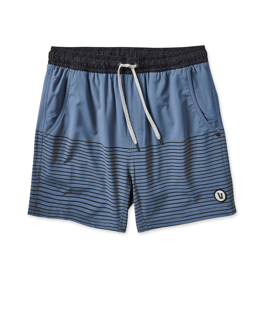 Kore Short Lined 5" | Light Azure Stripe