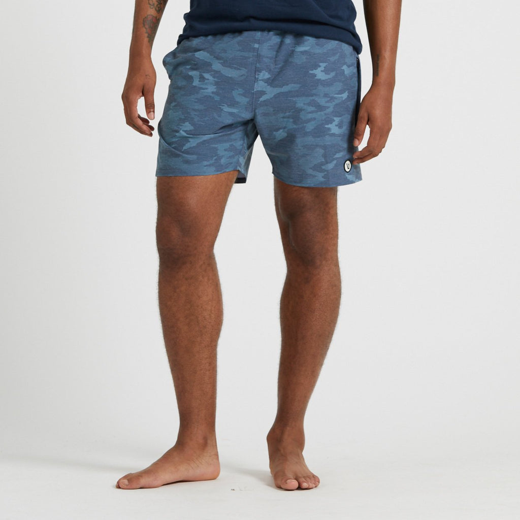 Cape Short | Indigo Watercolor Camo