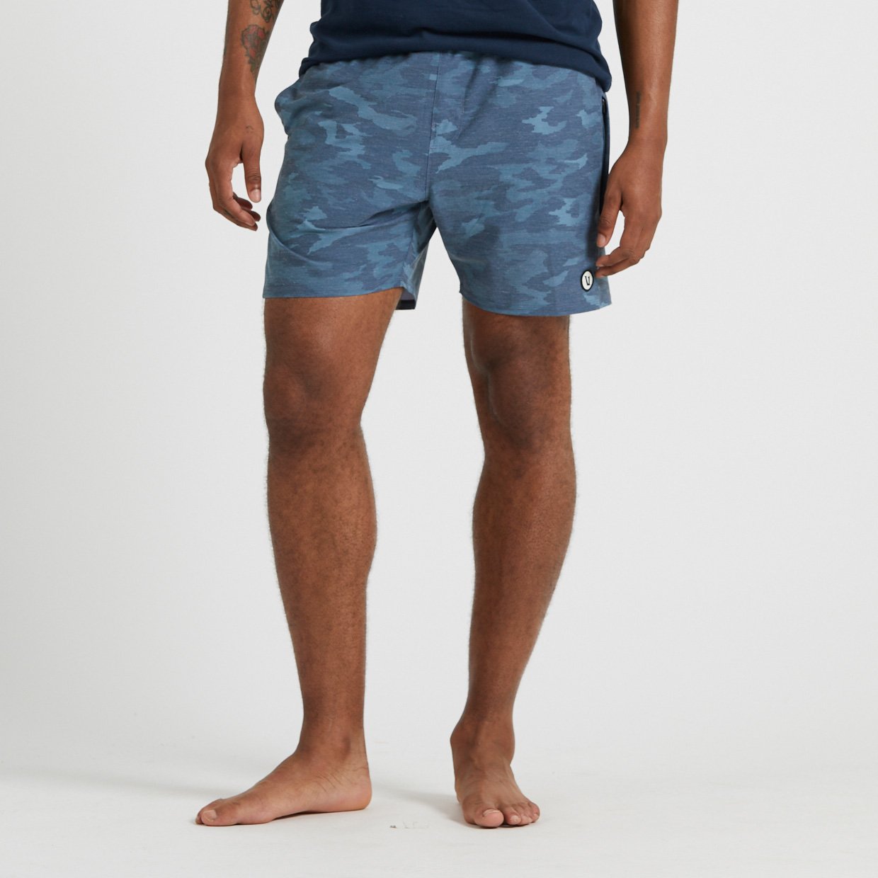 Cape Short | Indigo Watercolor Camo