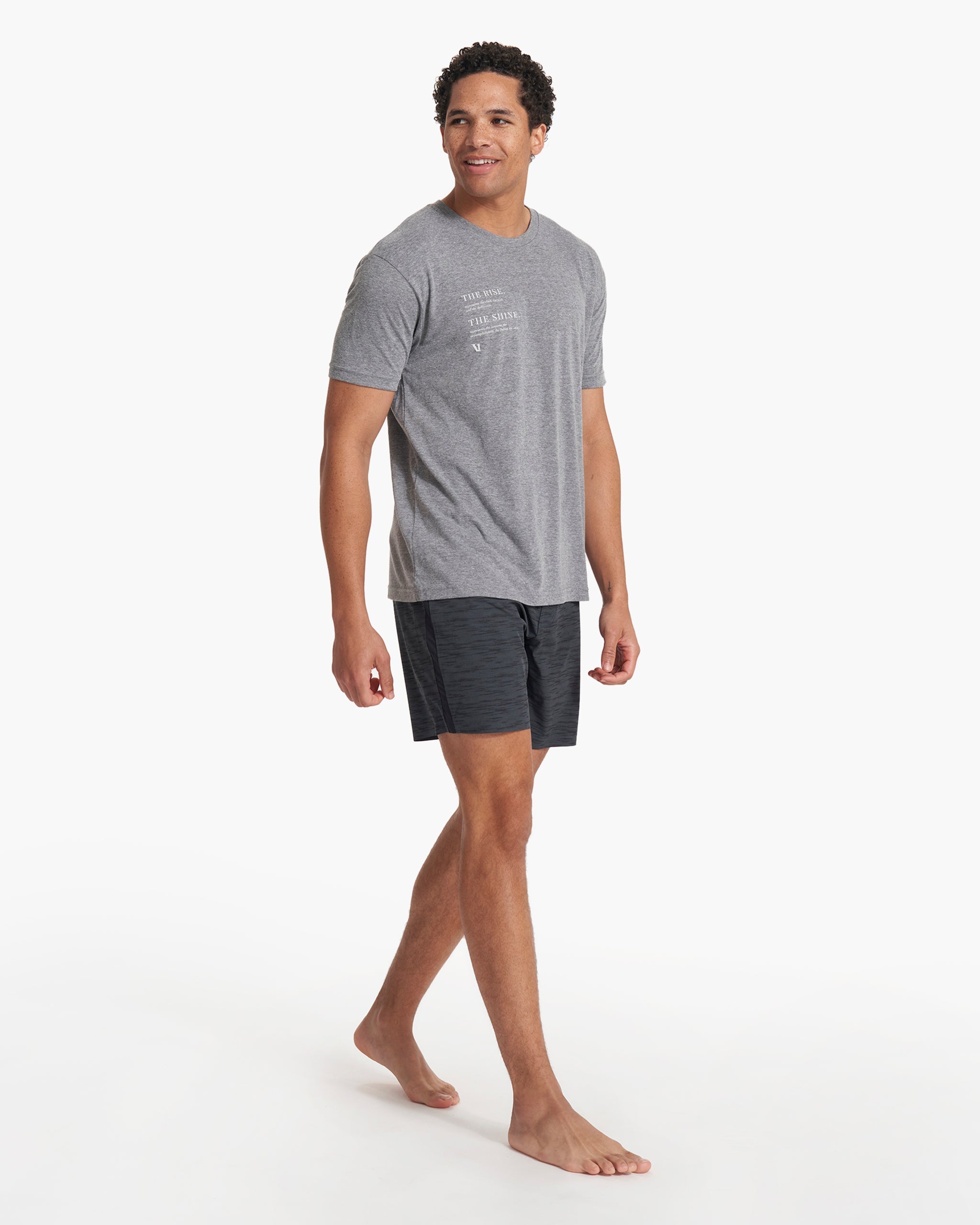 Peak Boardshort | Charcoal Escape