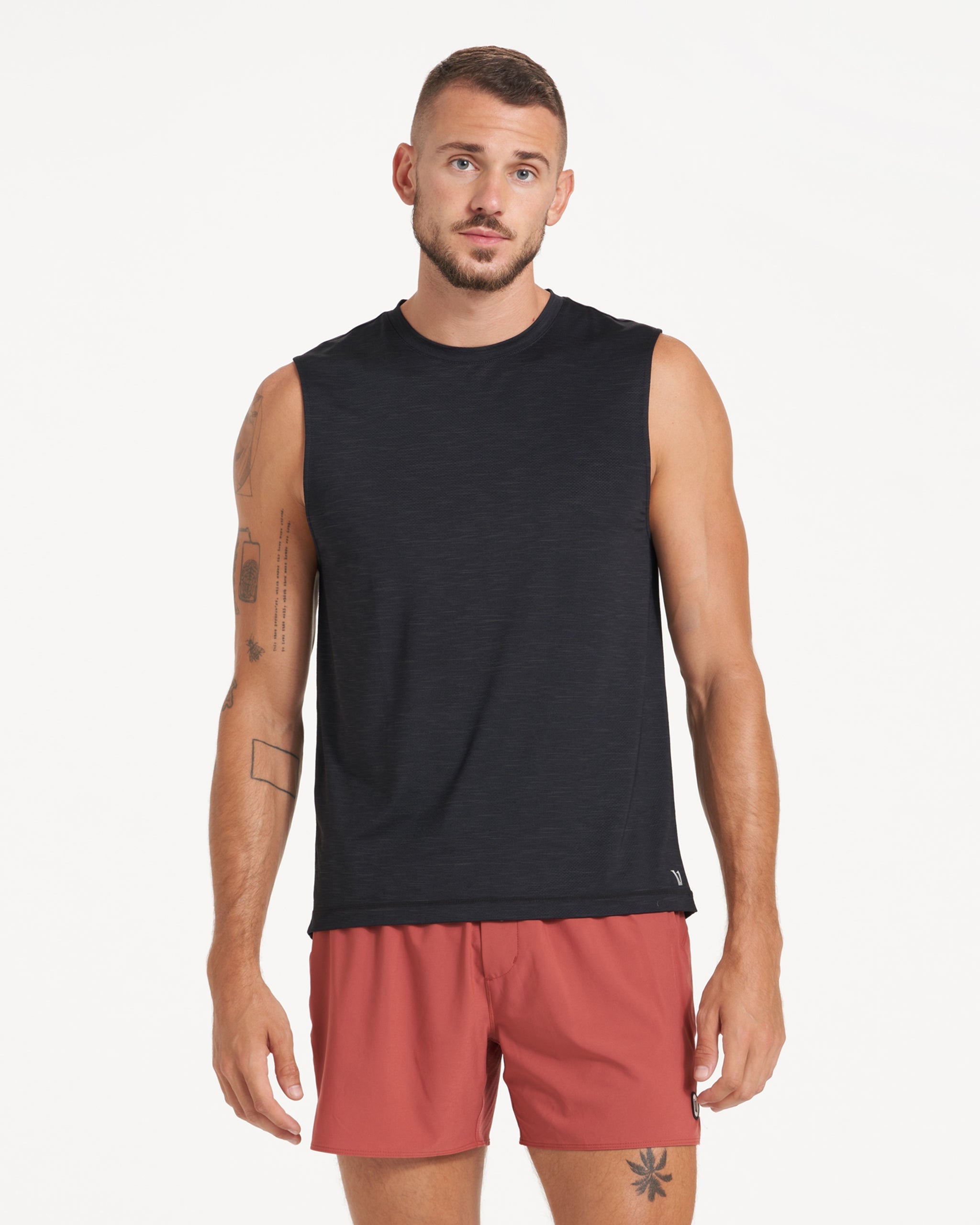 Zephyr Muscle Tee | Black Heather
