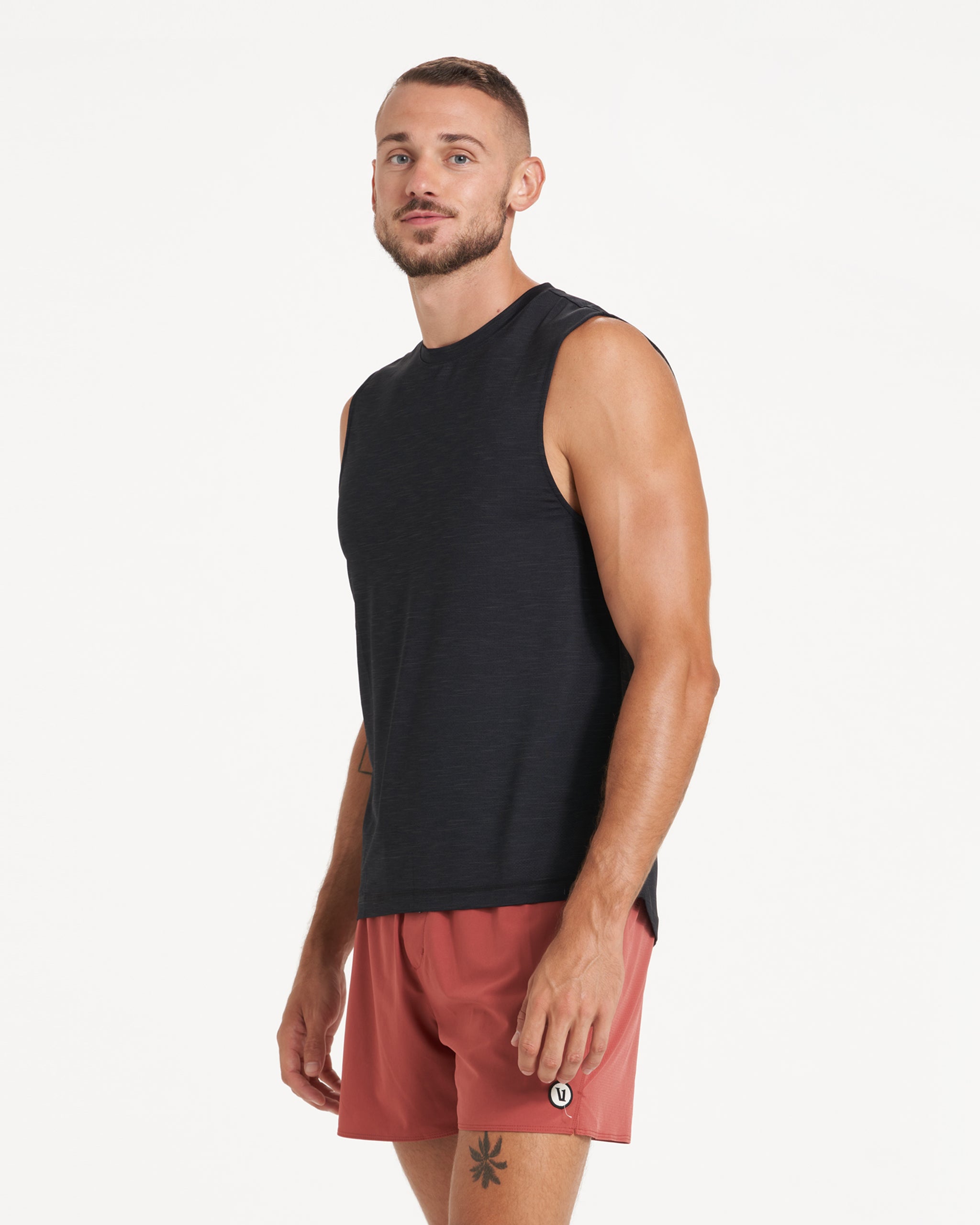 Zephyr Muscle Tee | Black Heather