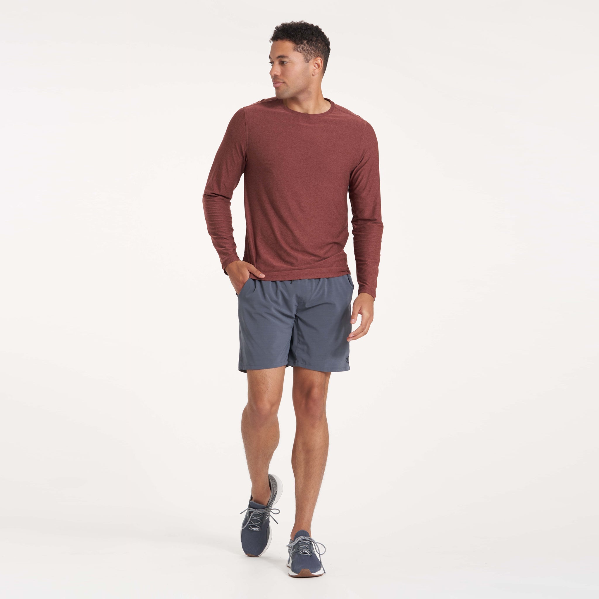 Long-Sleeve Strato Tech Tee | Cedar Heather