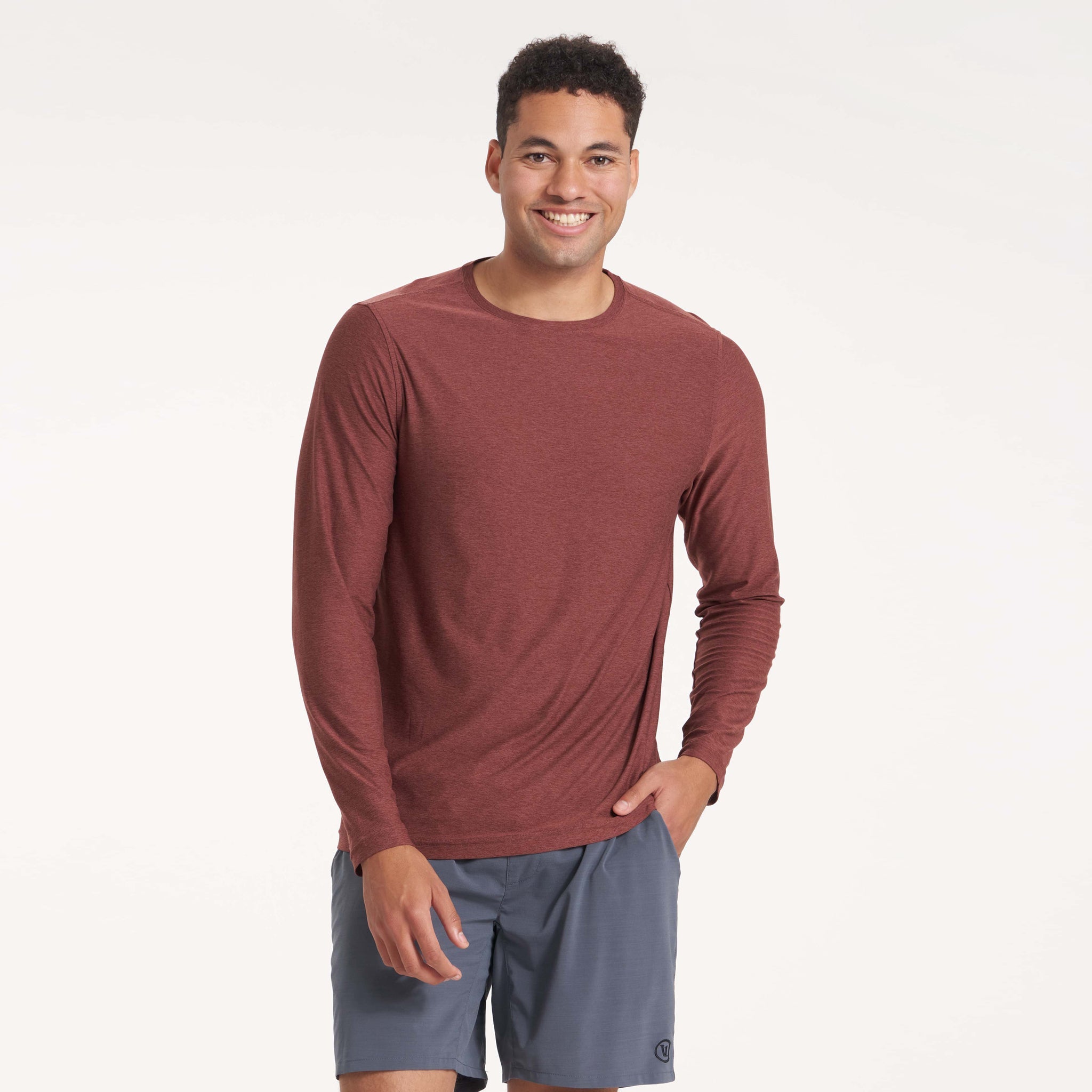 Long-Sleeve Strato Tech Tee | Cedar Heather
