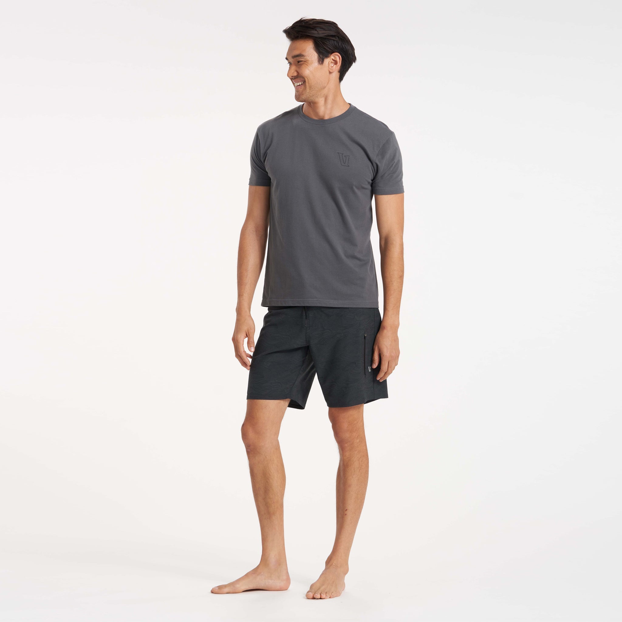 Infinity Boardshort | Black Vintage Ocean