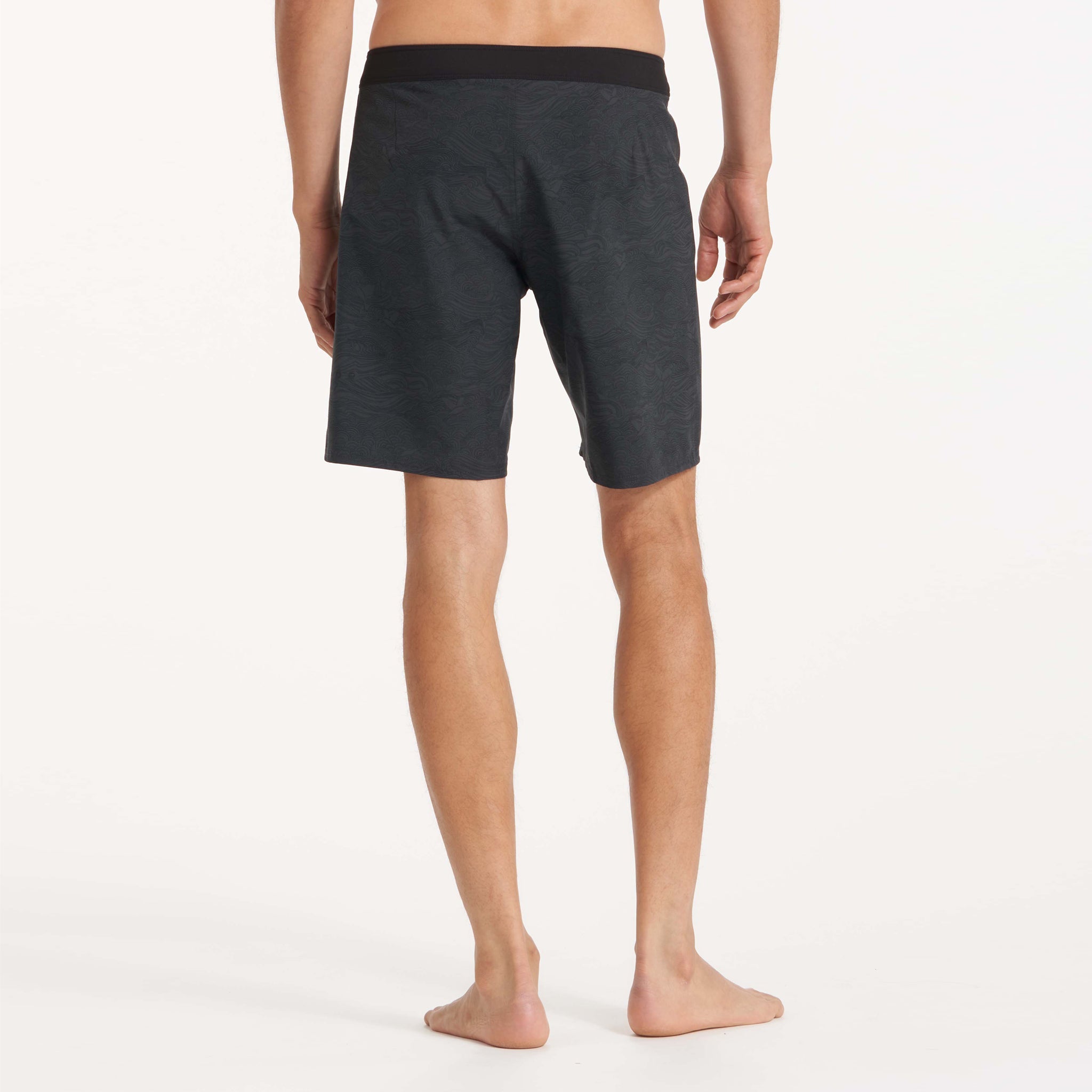 Infinity Boardshort | Black Vintage Ocean