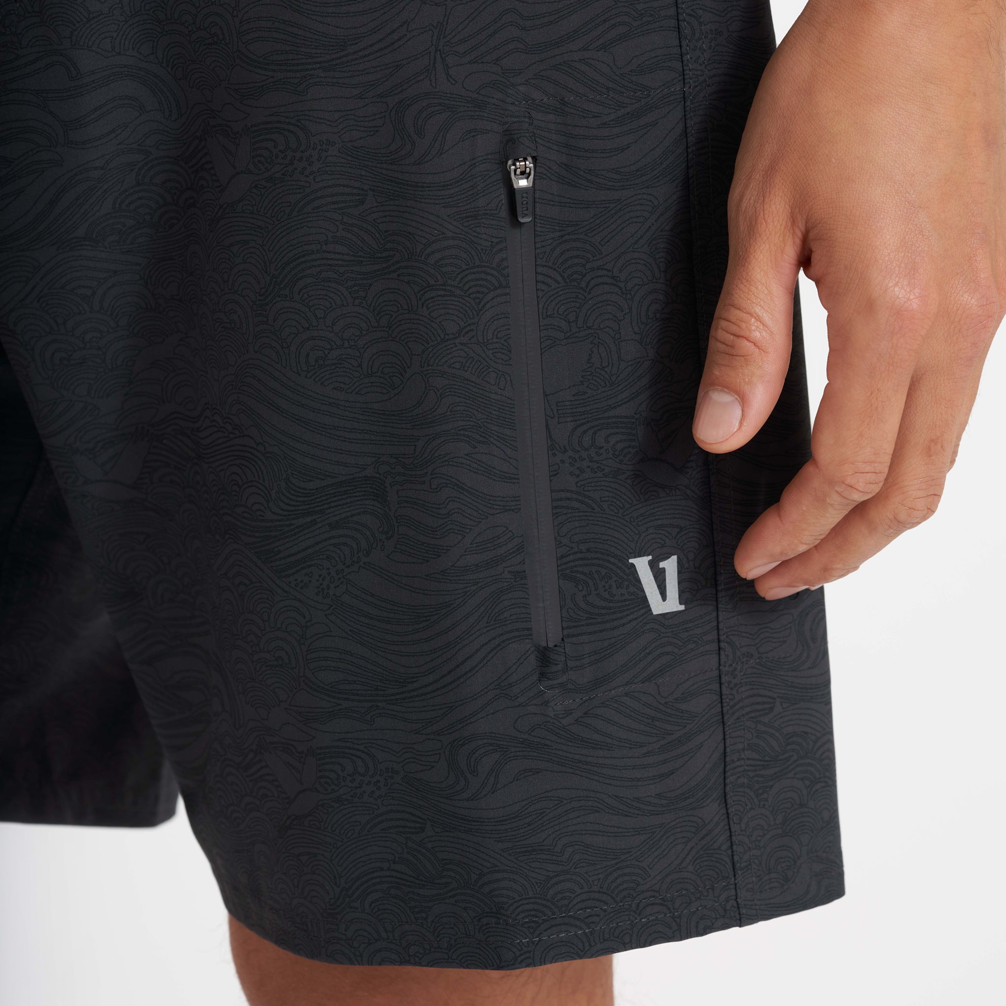 Infinity Boardshort | Black Vintage Ocean