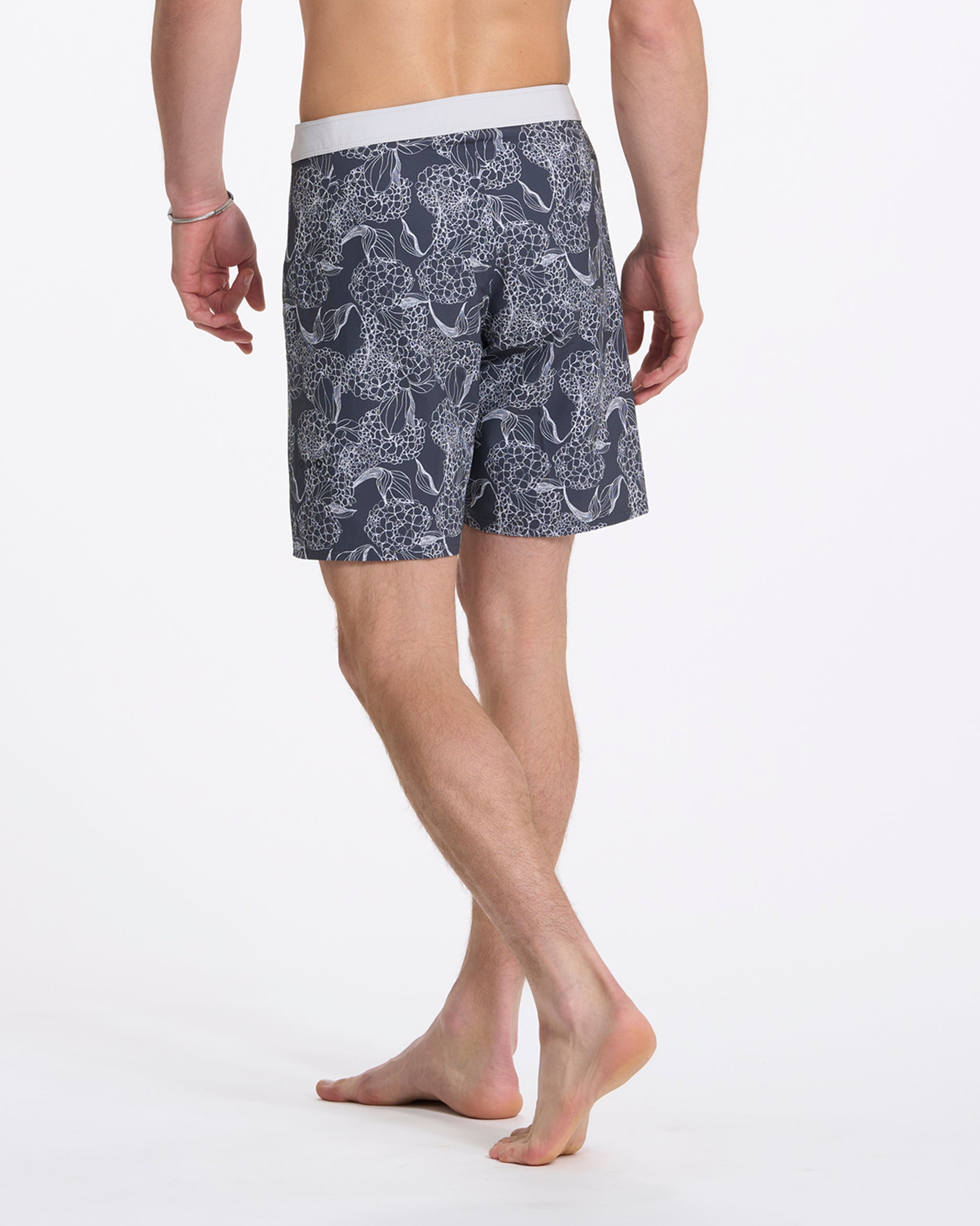 Infinity Boardshort | Charcoal Hydrangea