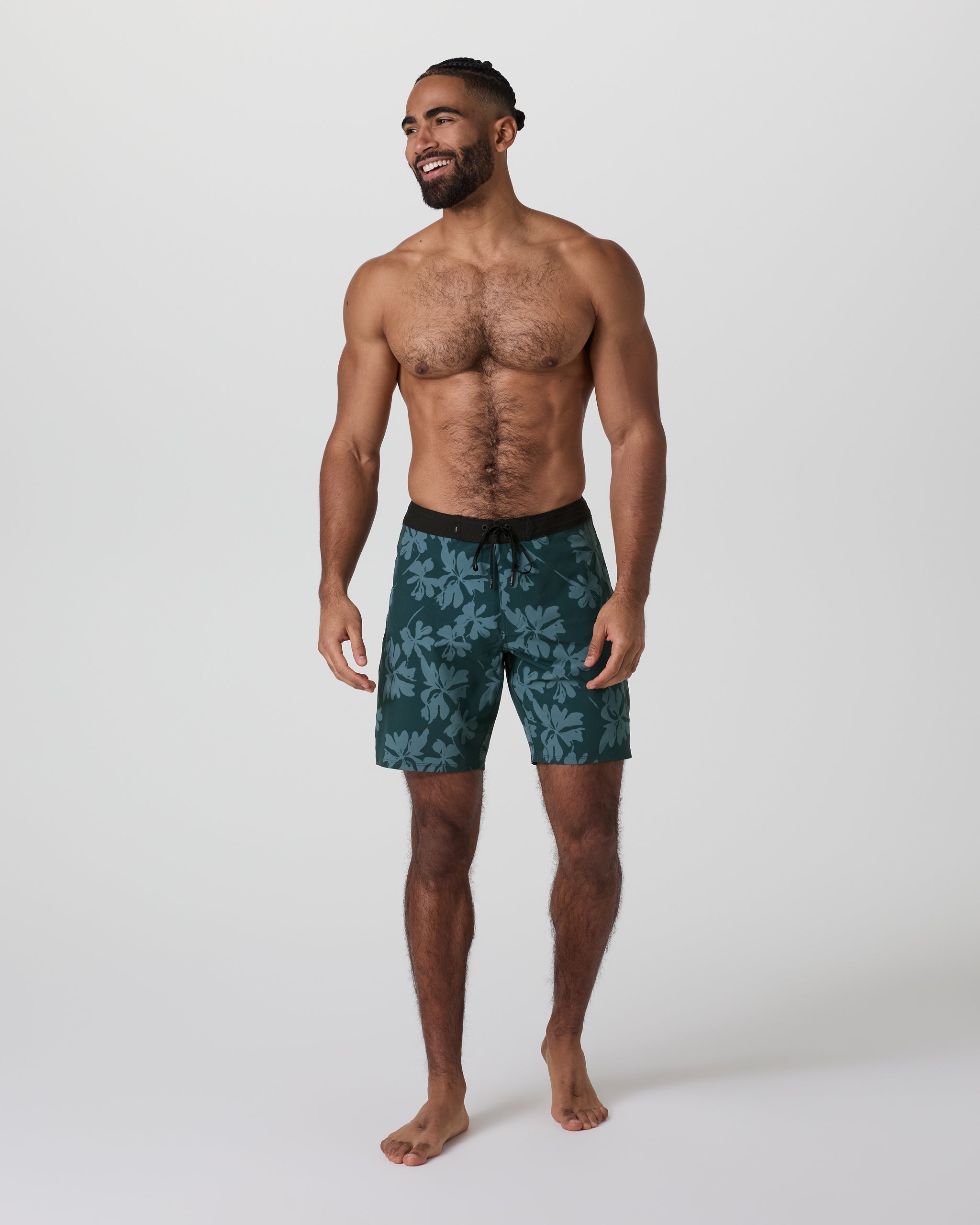 Infinity Boardshort | Deep Sea Plumeria