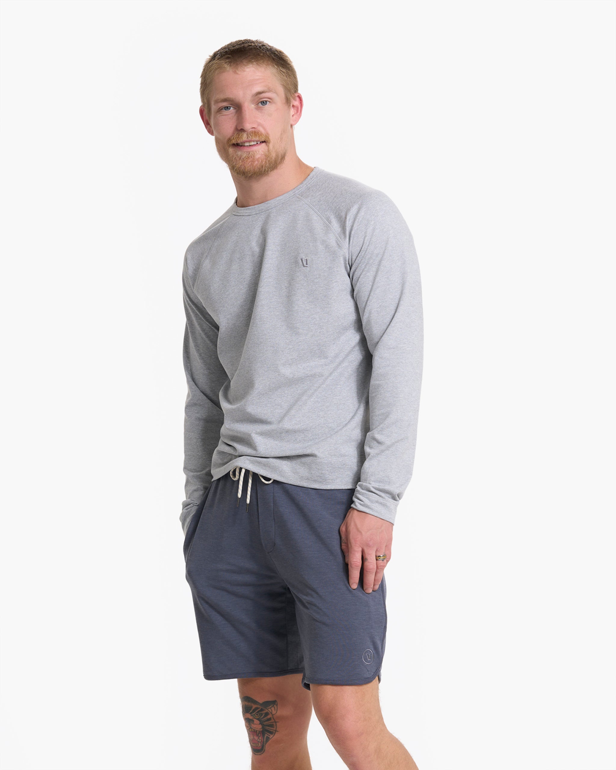 Austin Sweatshort | Azure Heather