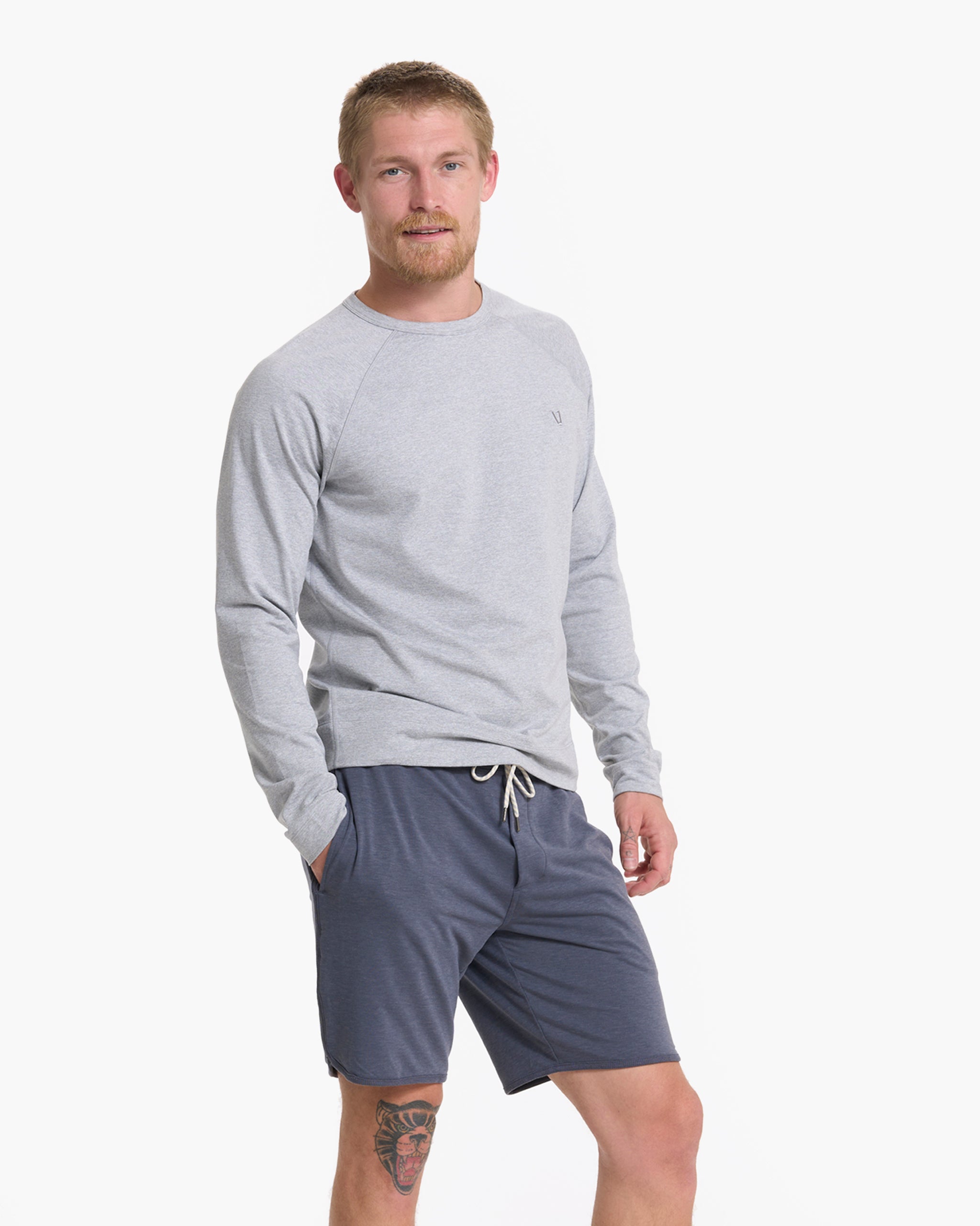 Austin Sweatshort | Azure Heather