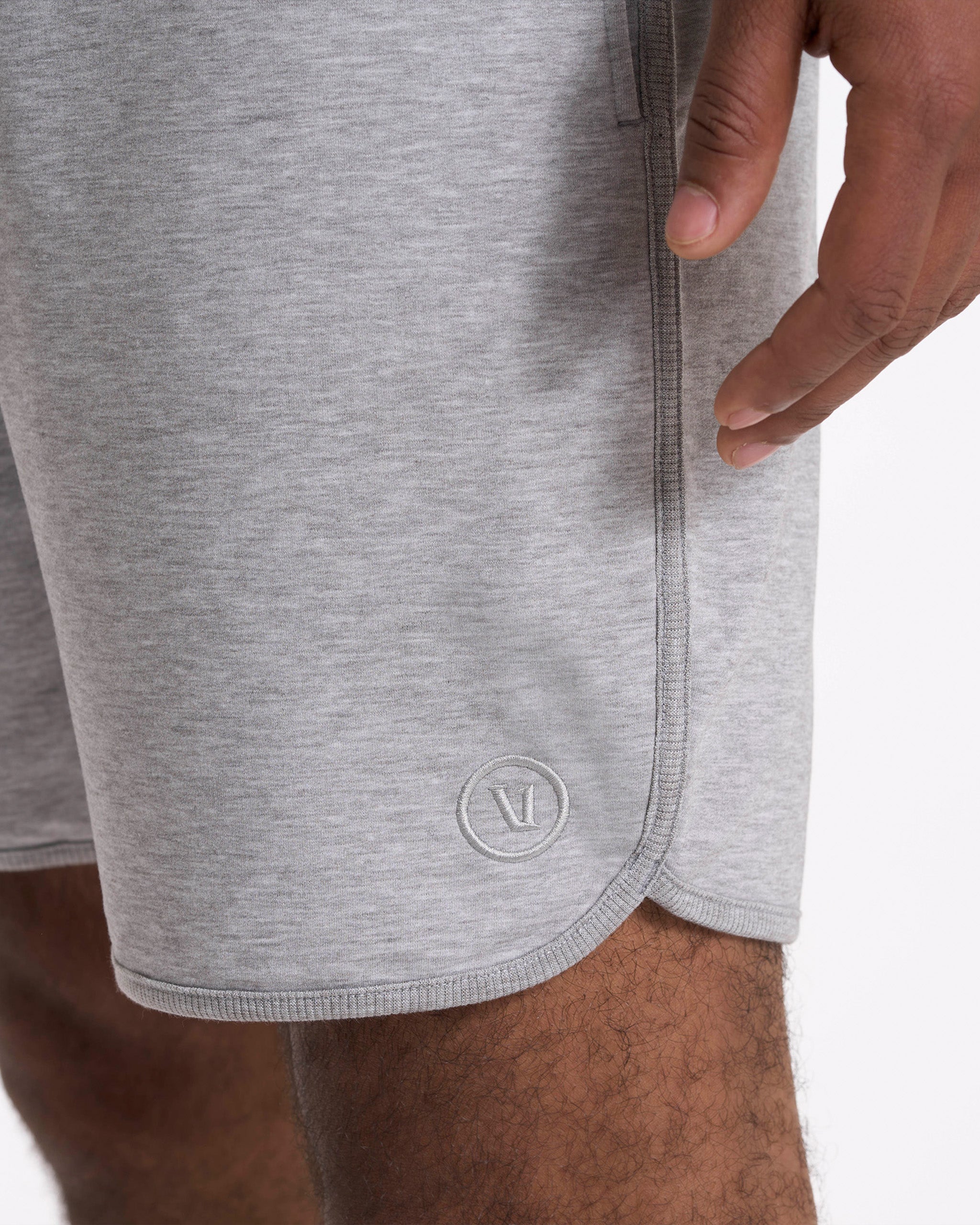 Austin Sweatshort | Light Heather Grey