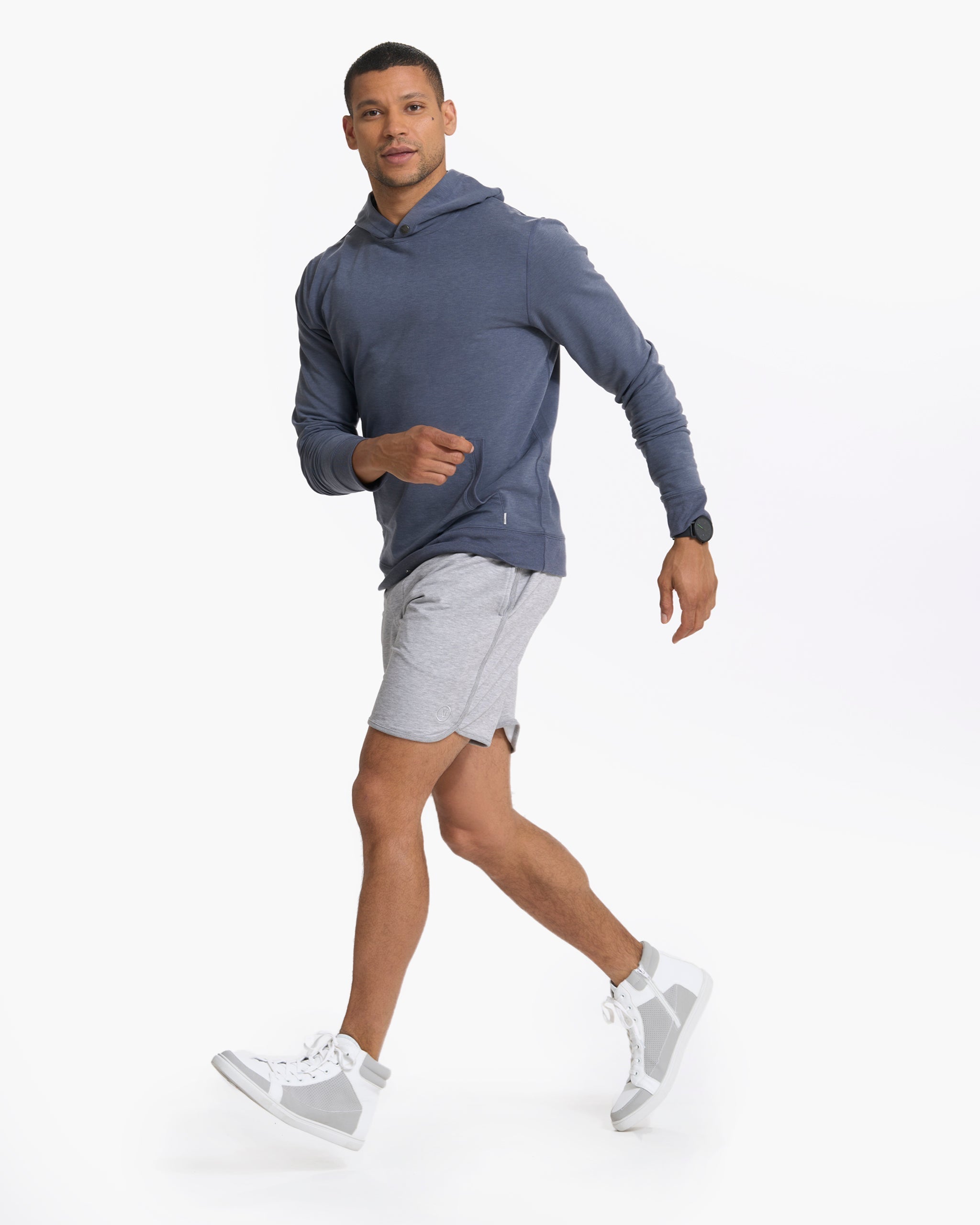 Austin Sweatshort | Light Heather Grey