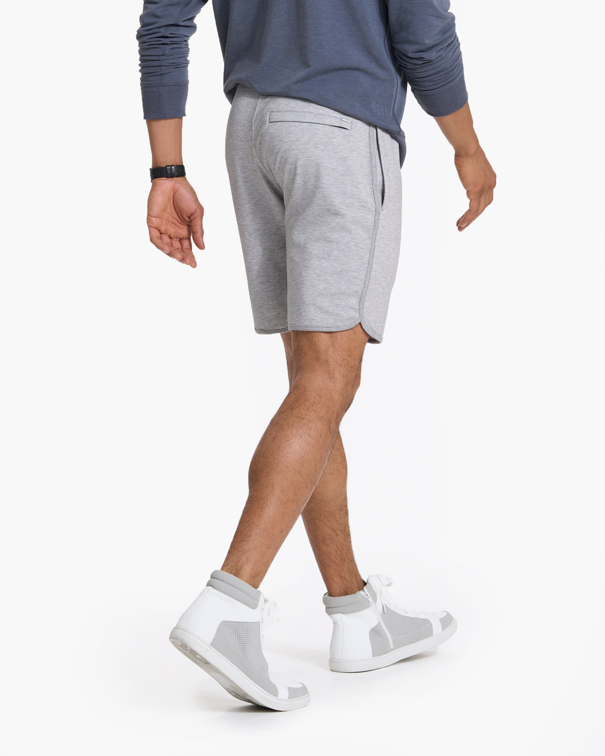 Austin Sweatshort | Light Heather Grey