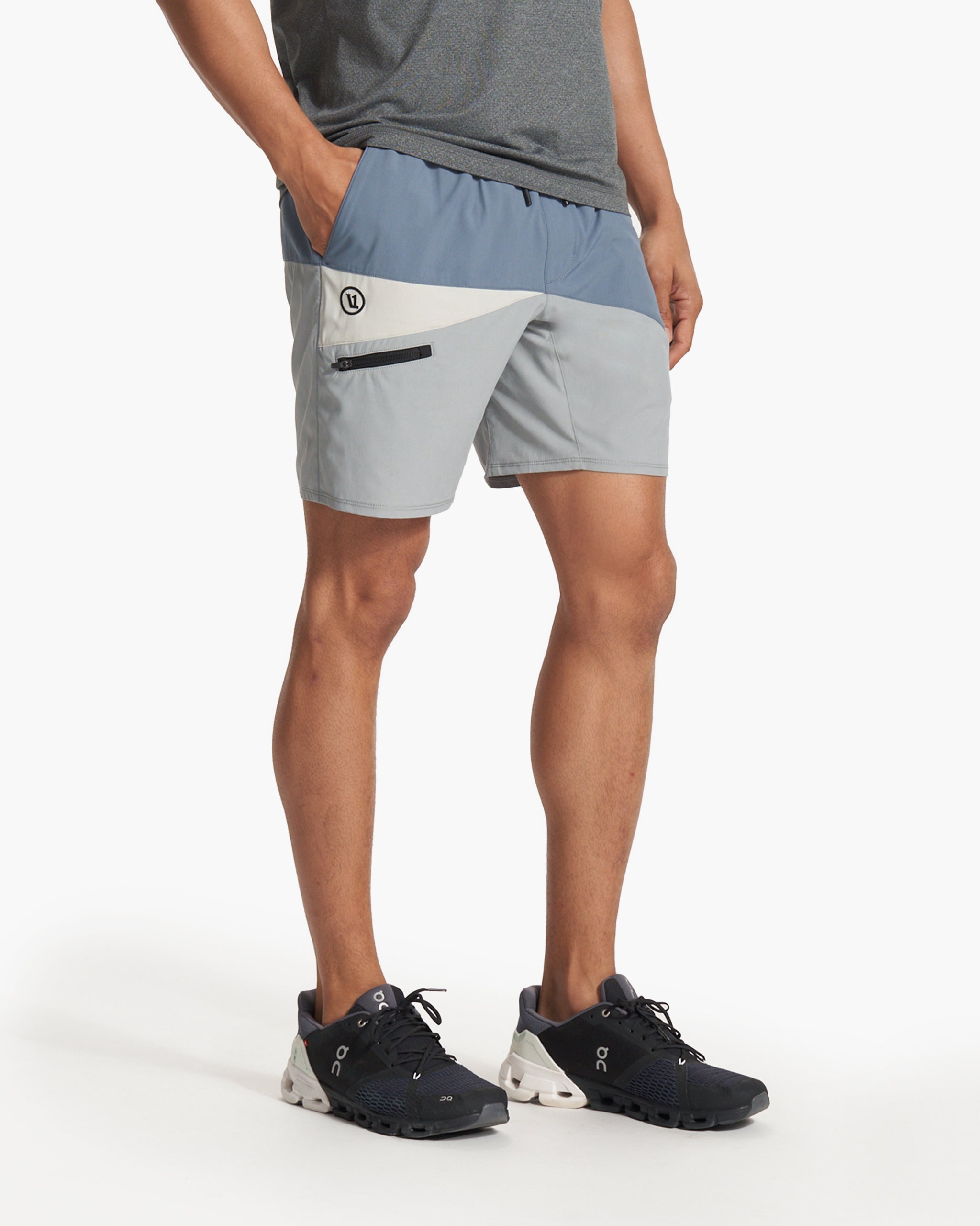 Colorblock Kore Short Lined 7" | Light Azure/Steel/Vapor