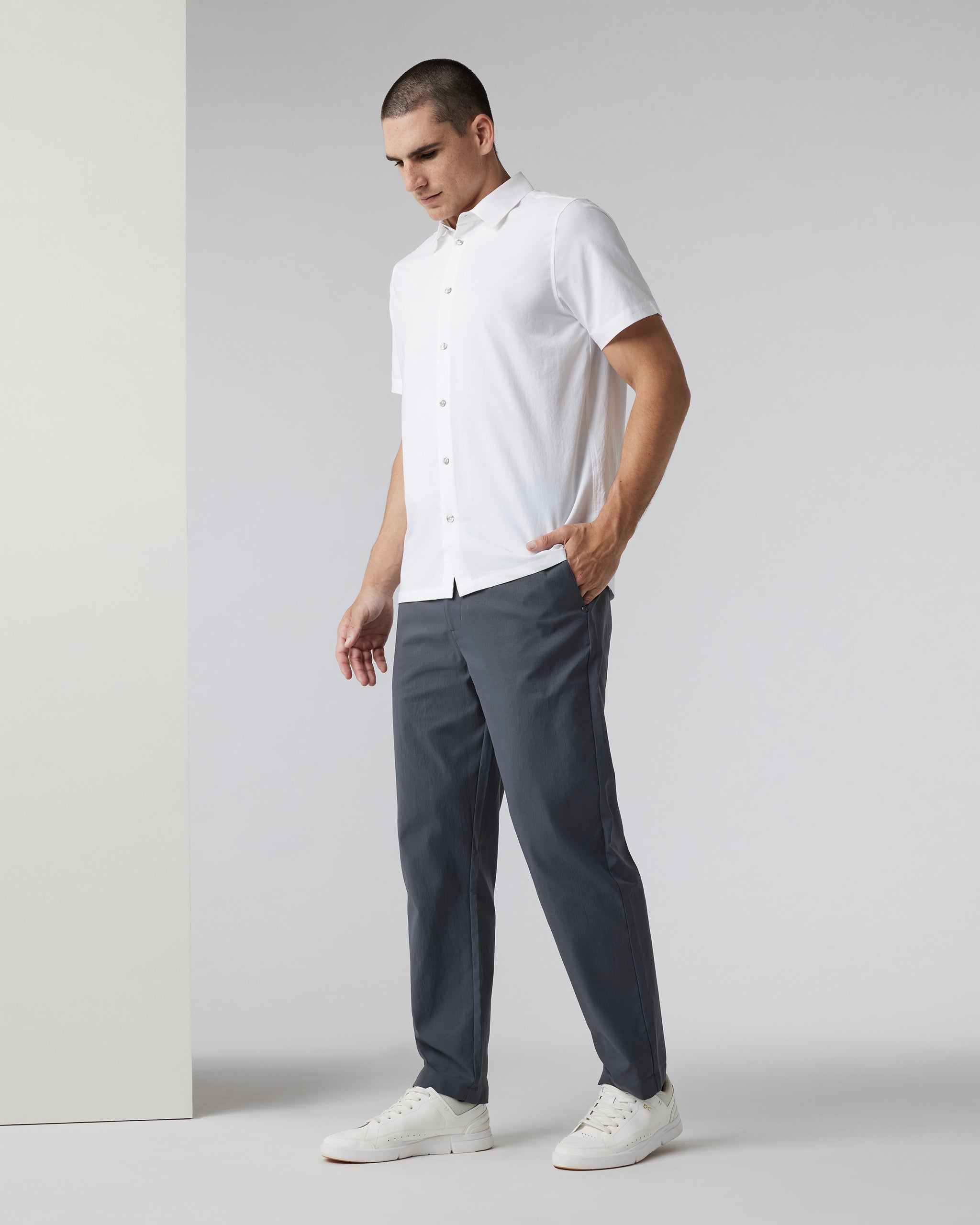 Cascade Crinkle Pant Relaxed 30" | Charcoal