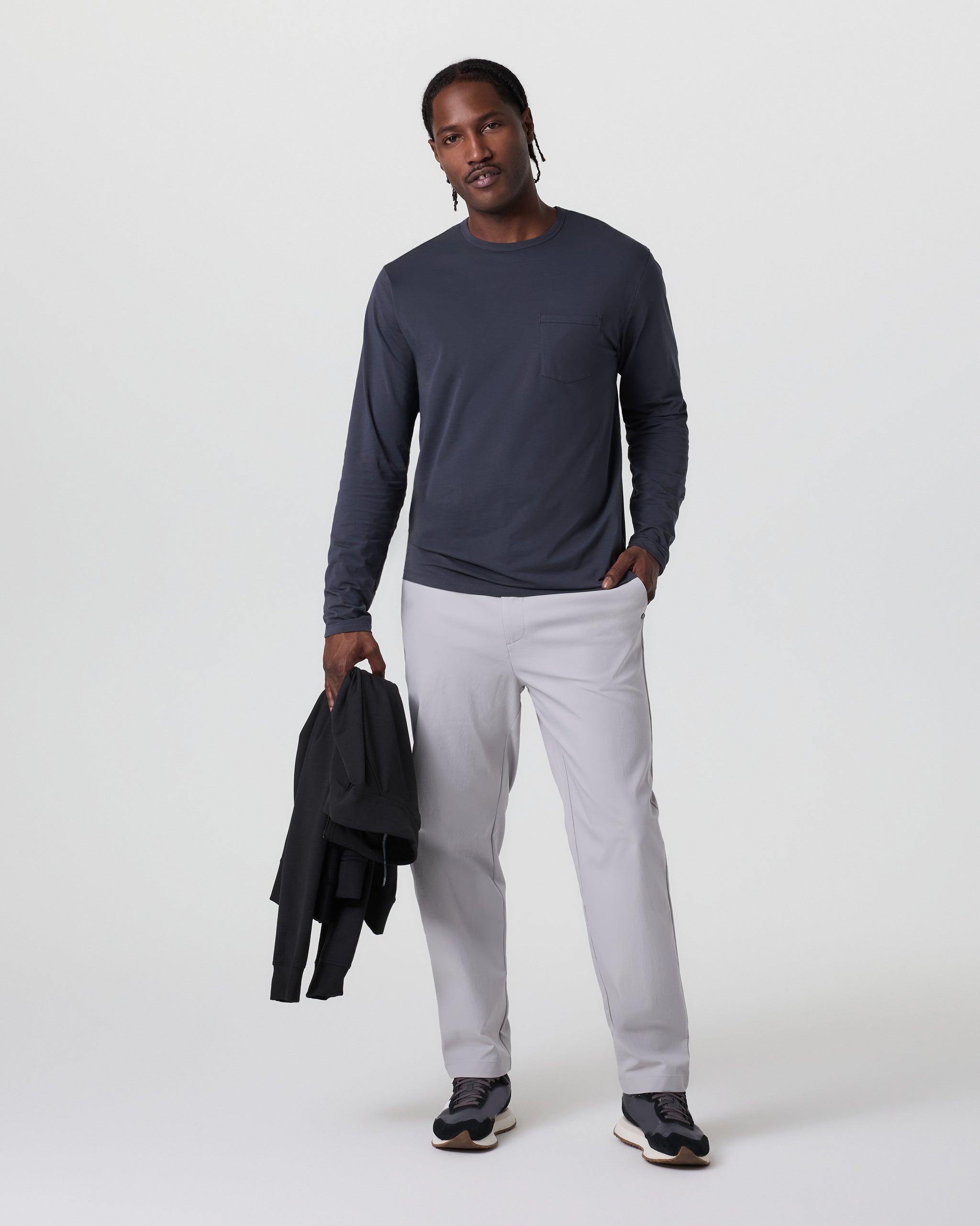 Cascade Crinkle Pant Relaxed 30" | Fog
