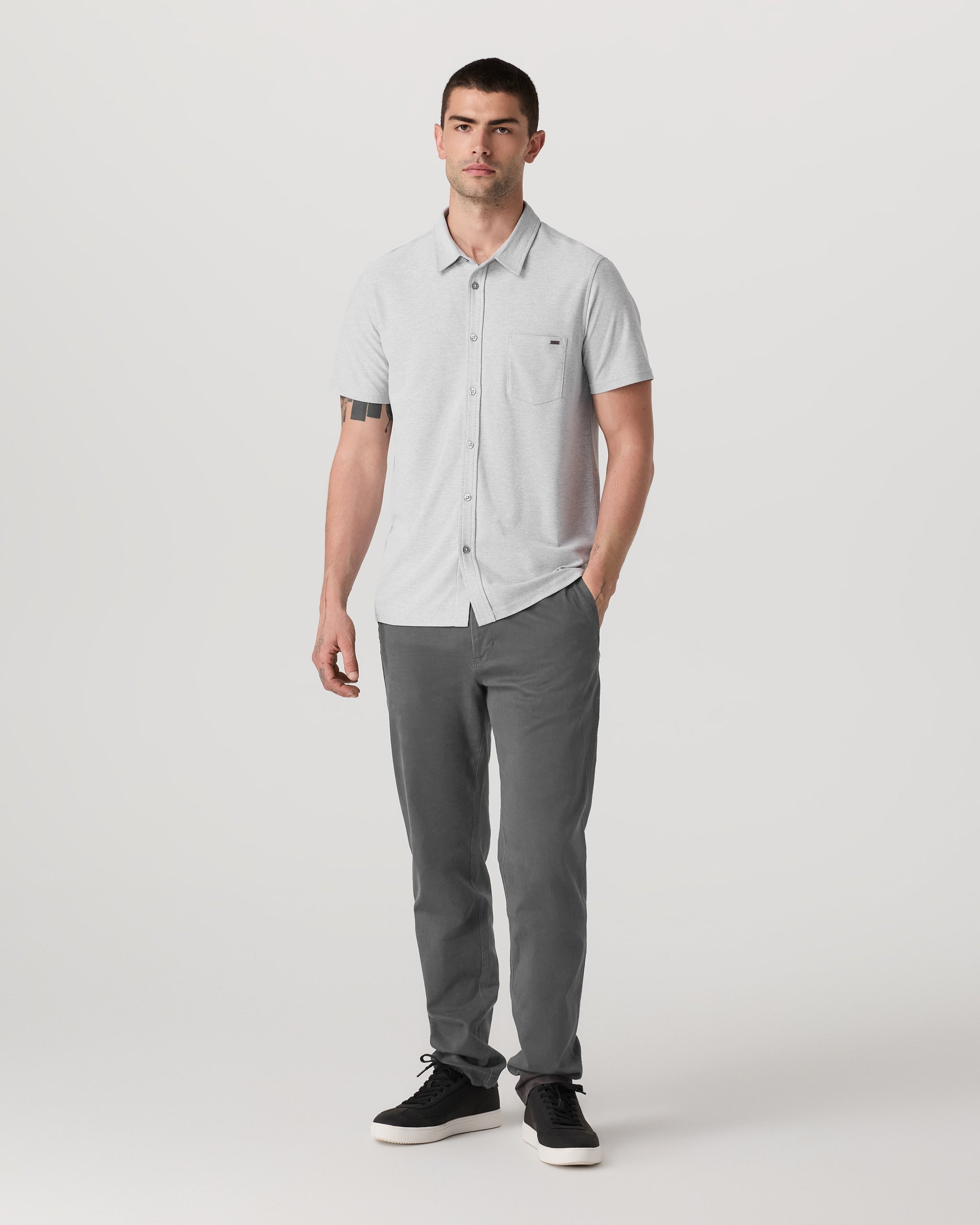 Fletcher Chino Pant Classic Fit 30" | Dark Pewter