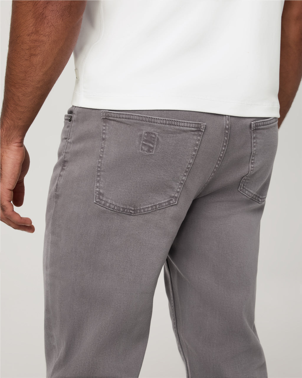 Benton Stretch Twill Pant Athletic Slim Fit 30" | Cavern Grey