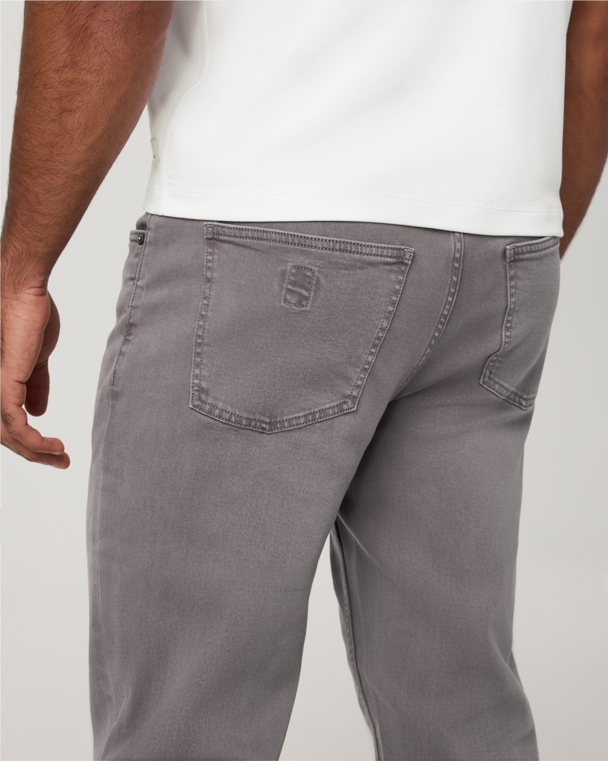 Benton Stretch Twill Pant Athletic Slim Fit 30" | Cavern Grey