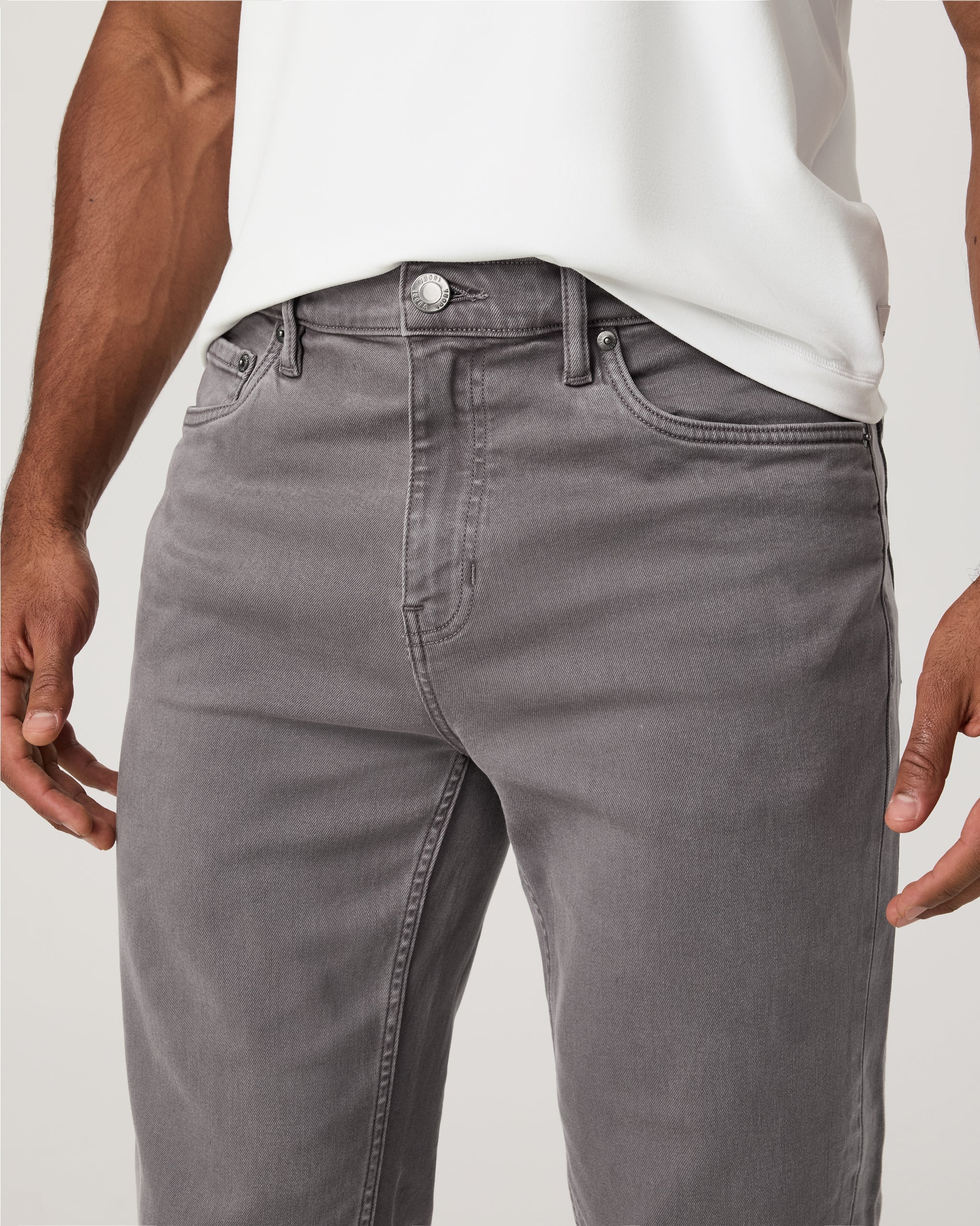 Benton Stretch Twill Pant Athletic Slim Fit 30" | Cavern Grey