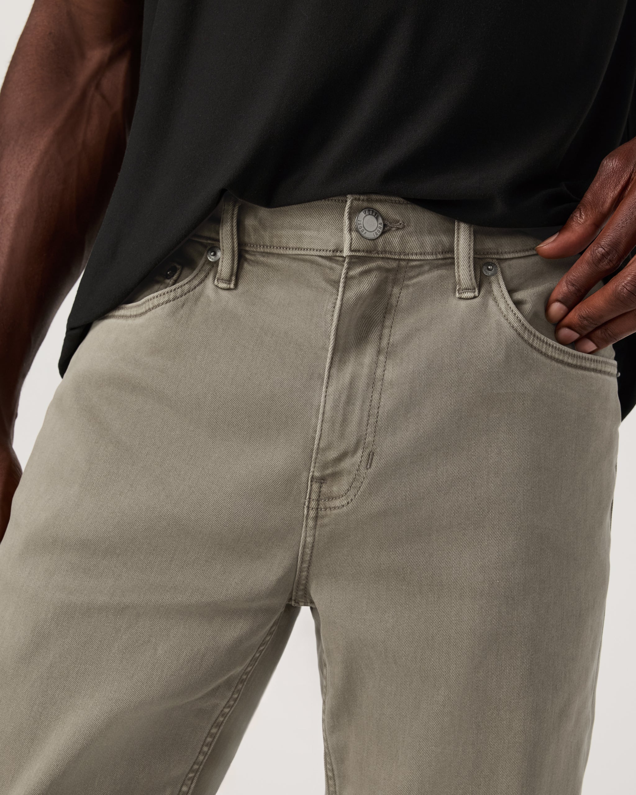 Benton Stretch Twill Pant Athletic Slim Fit 30" | Taupe