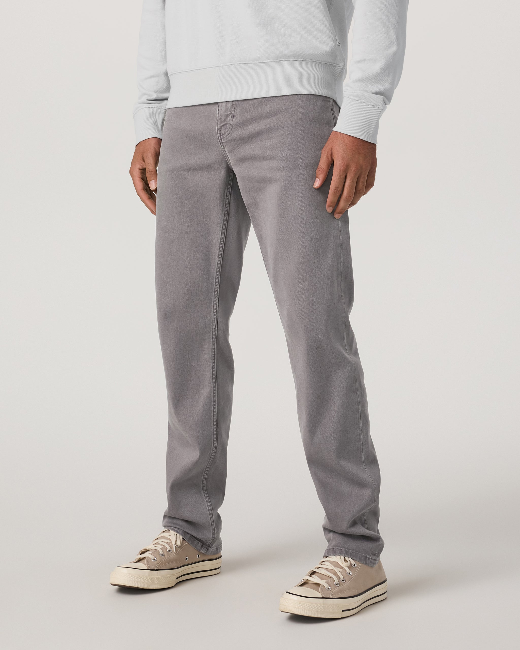 Benton Stretch Twill Pant Classic Fit 30" | Cavern Grey