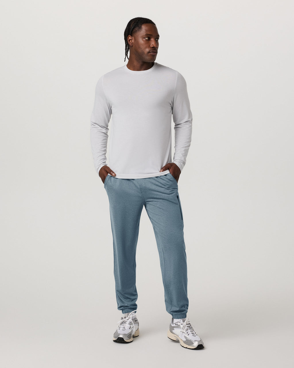 Sunday Performance Sweatpant - Long | Smoke Blue Heather