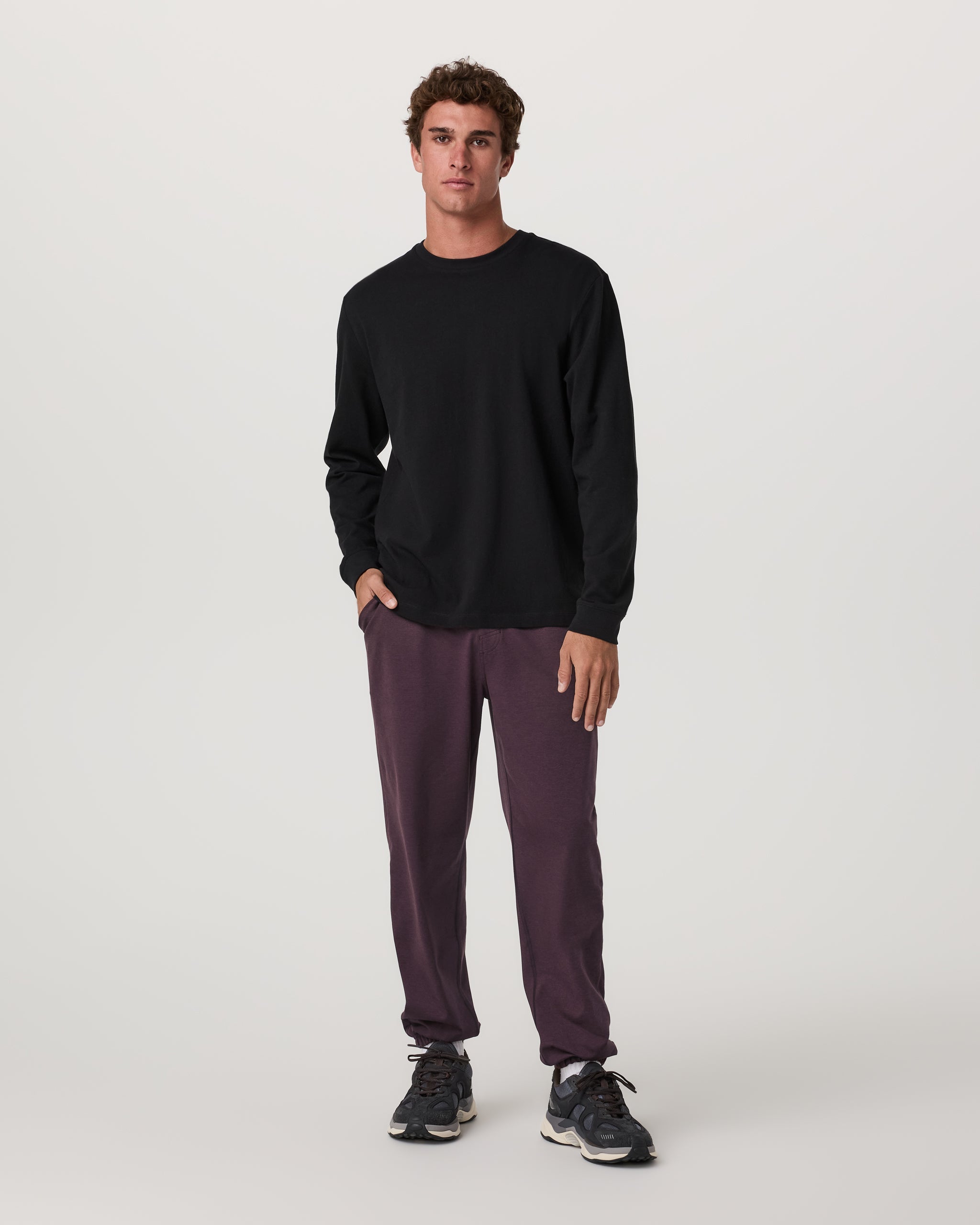 Coronado Sweatpant - Long | Raisin Heather