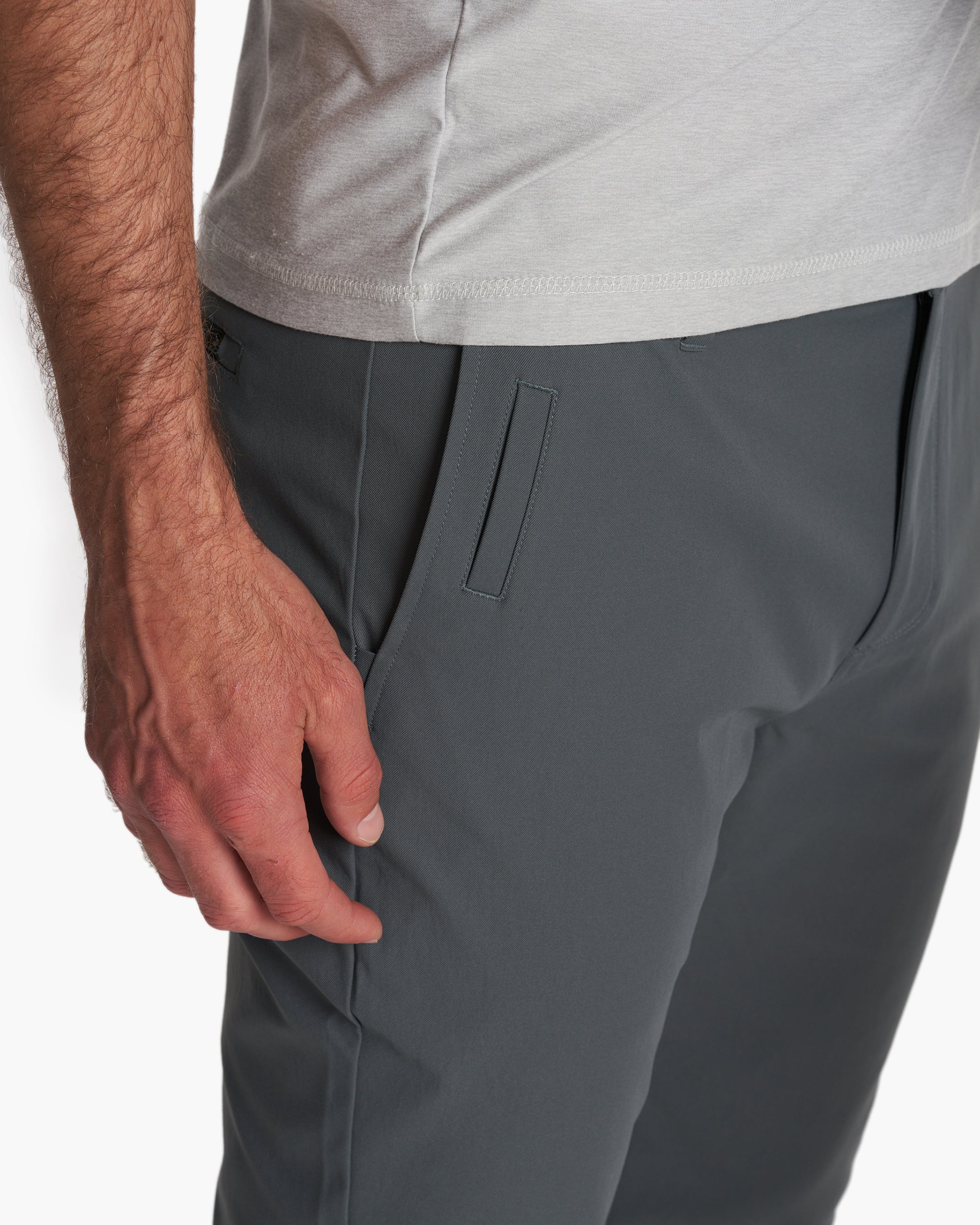 Cascade Tech Chino Pant Athletic Slim Fit 30" | Smoked Beryl