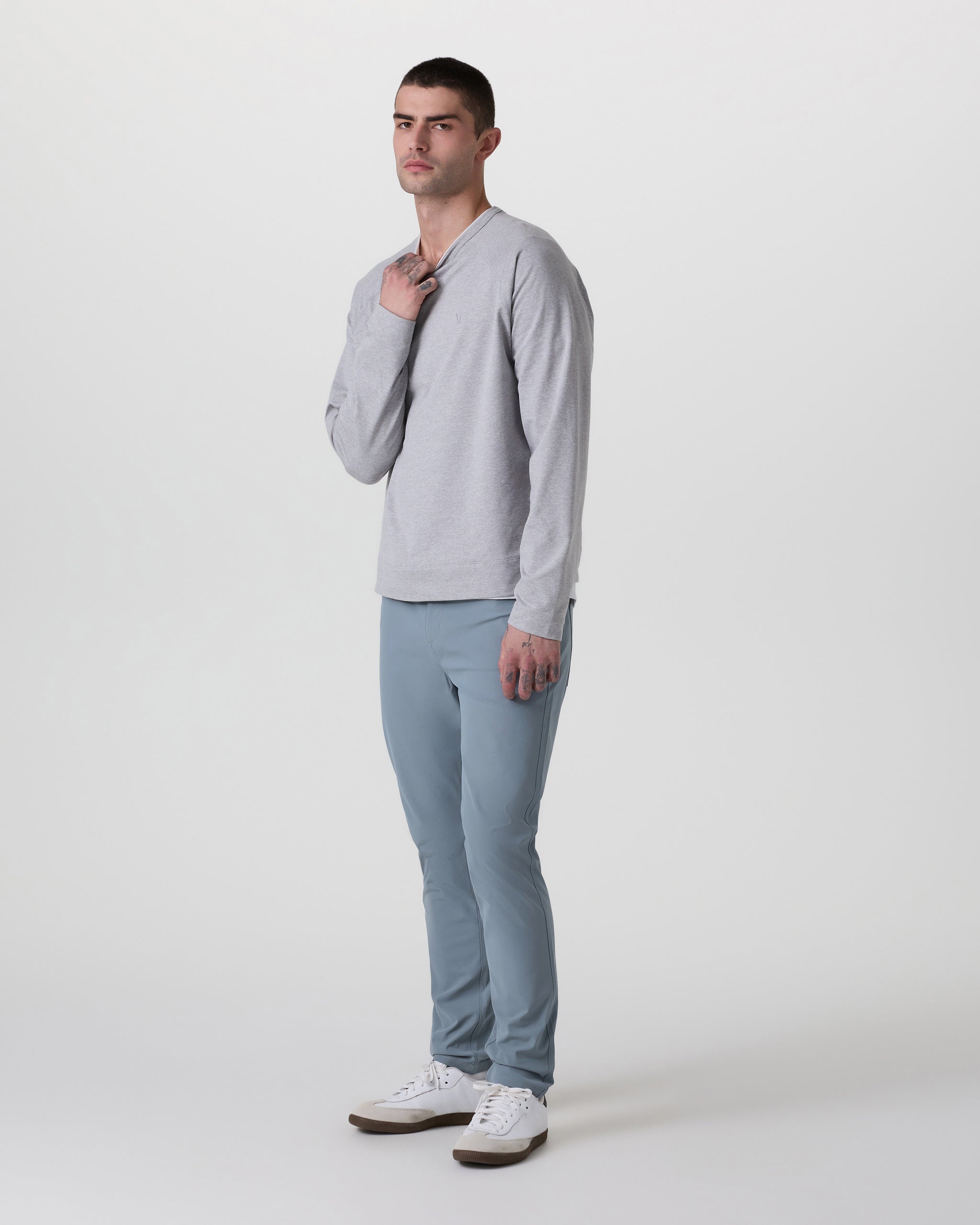 Meta Pant Athletic Slim Fit 30" | Dusty Blue