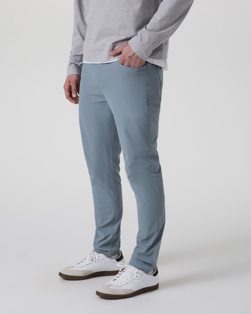 Meta Pant Athletic Slim Fit 30" | Dusty Blue