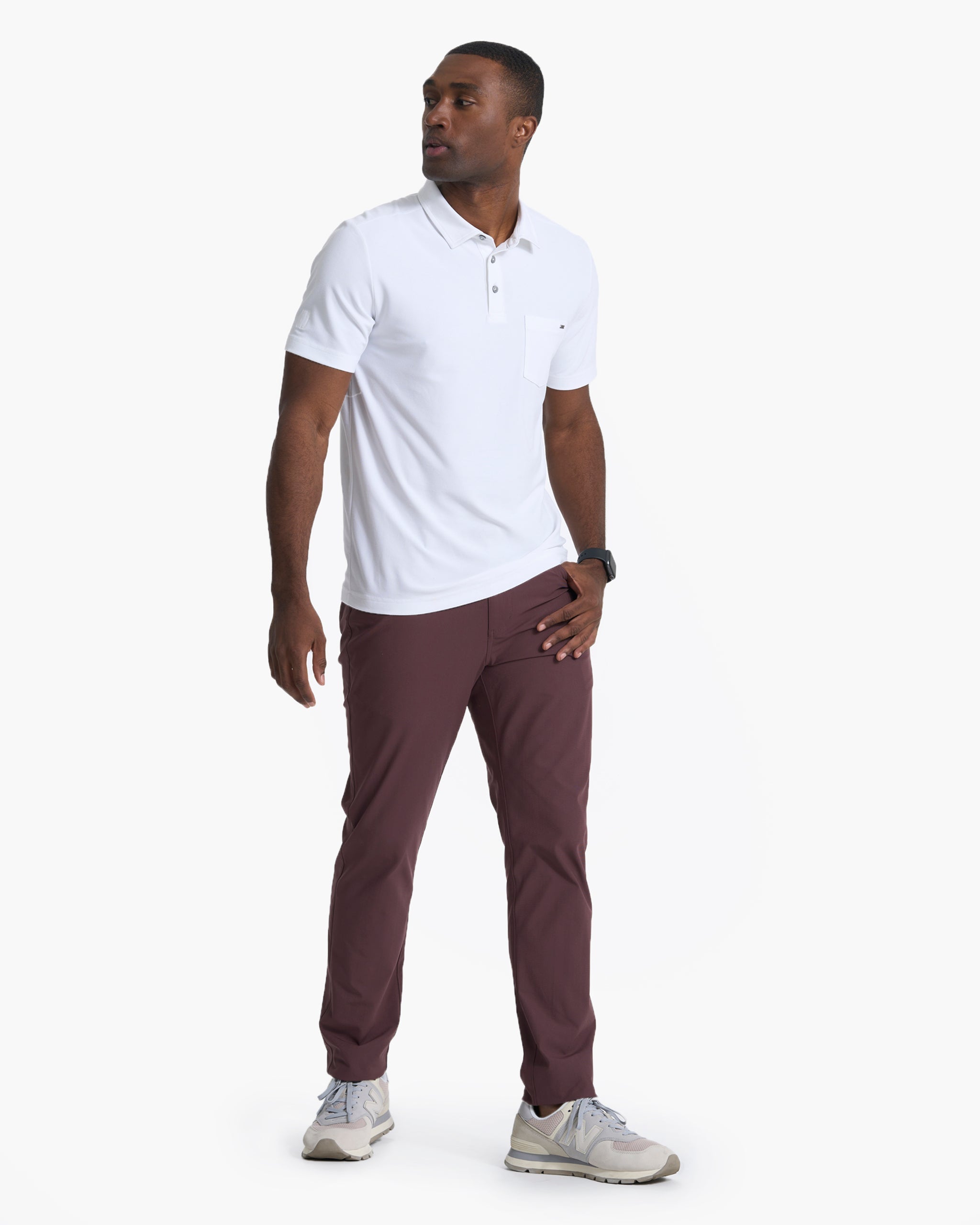 Meta Pant Athletic Slim Fit 32" | Chestnut