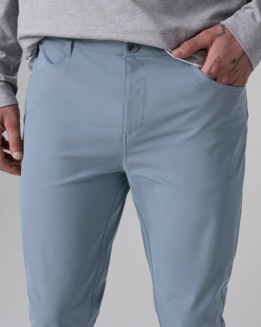 Meta Pant Athletic Slim Fit 32" | Dusty Blue